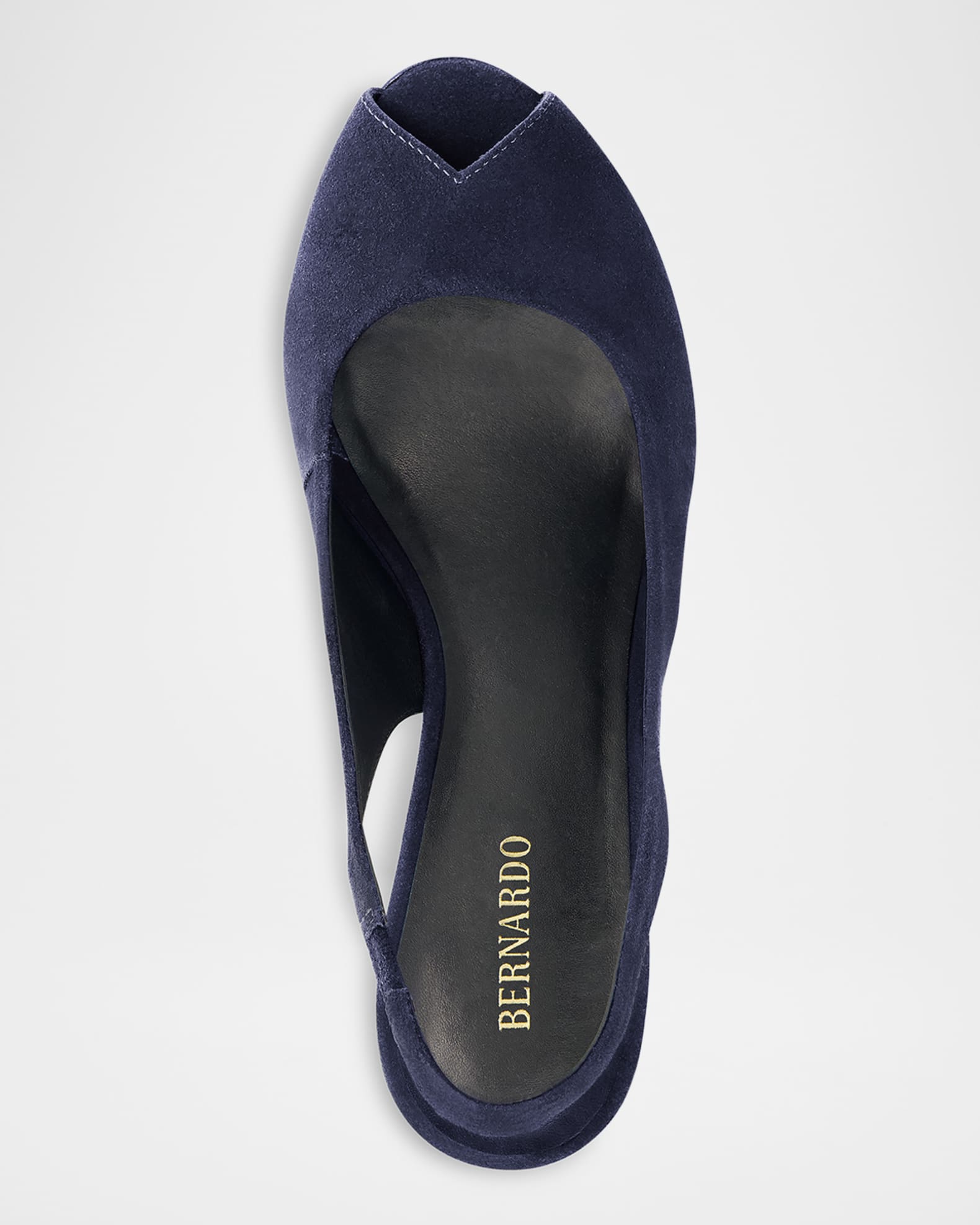 Peep Toe Slingback Leather Pumps