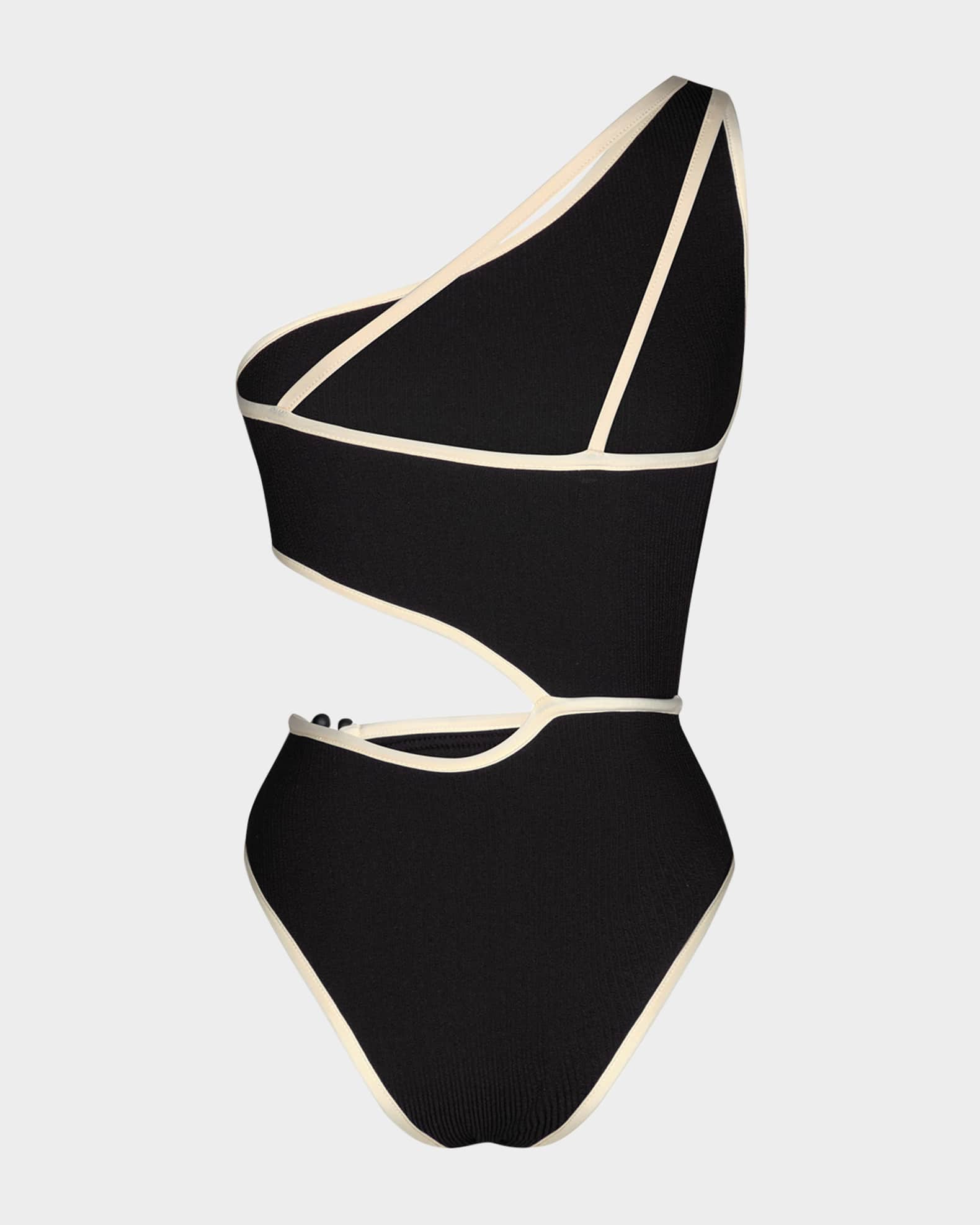 Johanna Ortiz Del Mar Asymmetric Cutout One-Piece Swimsuit