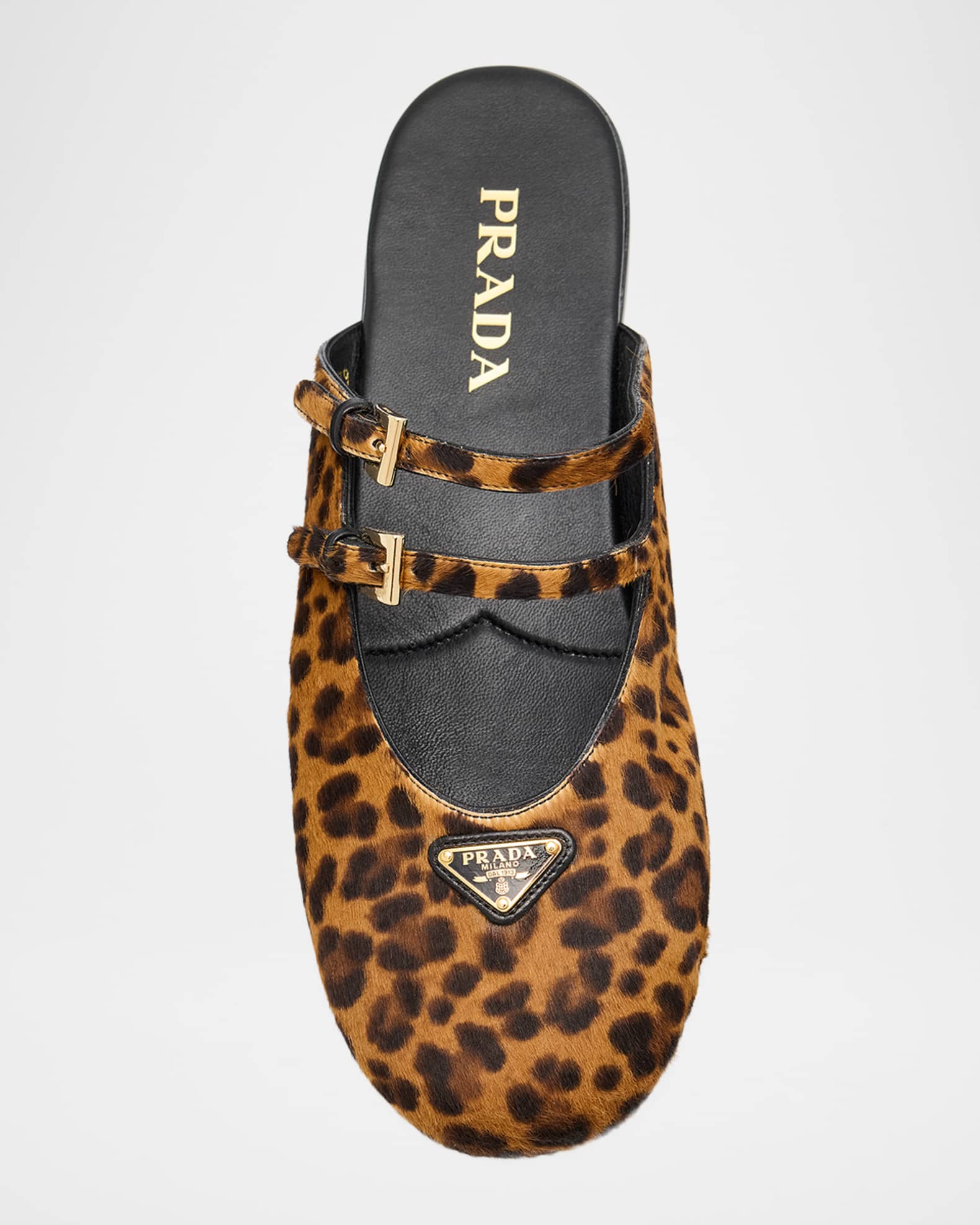 【関税＆送料込み】Prada Pointed Leopard Cavallino Boots Prada Leopard Print Pony Hair and Patent Leather d'Orsay