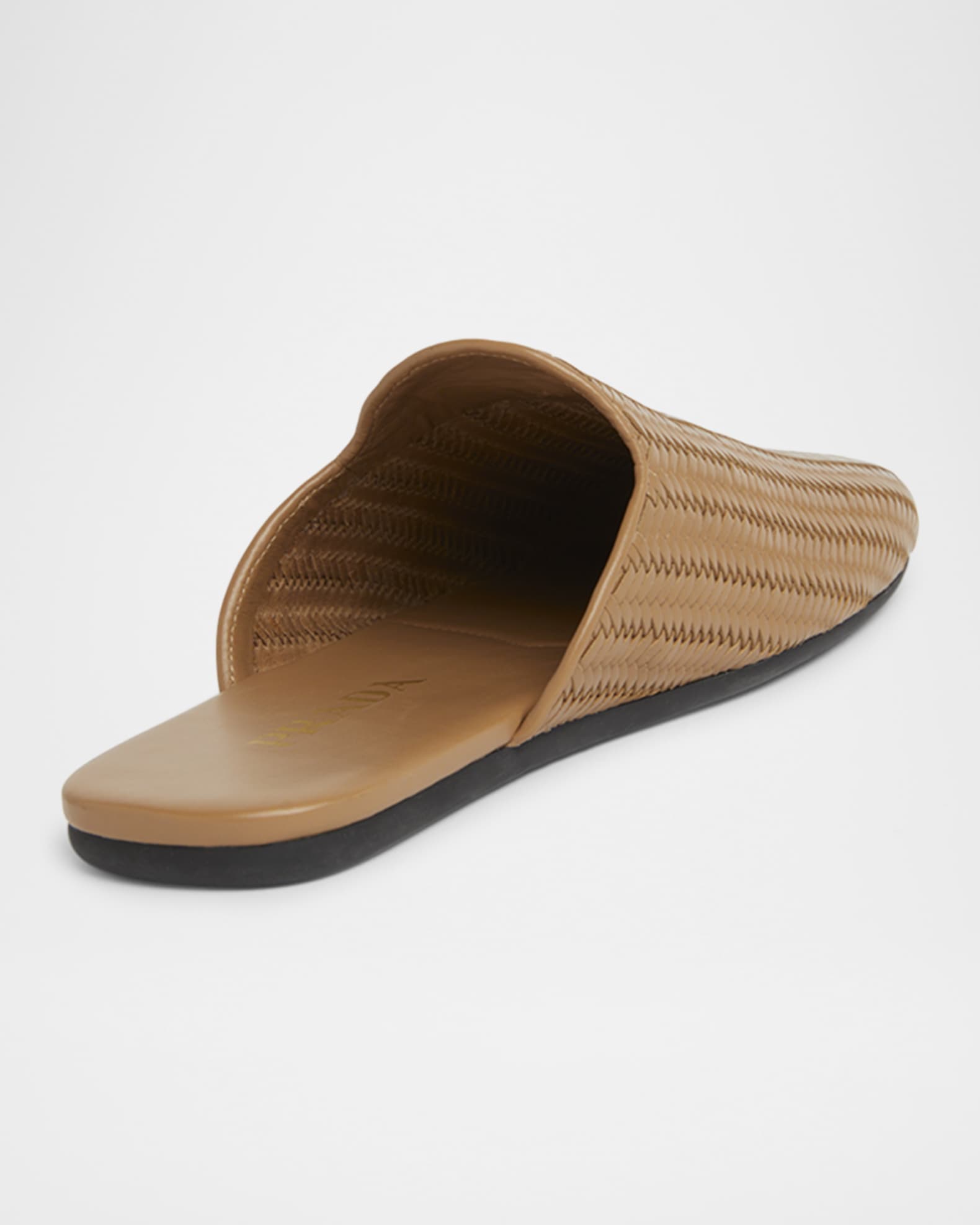 Woven Leather Mule Loafers 1