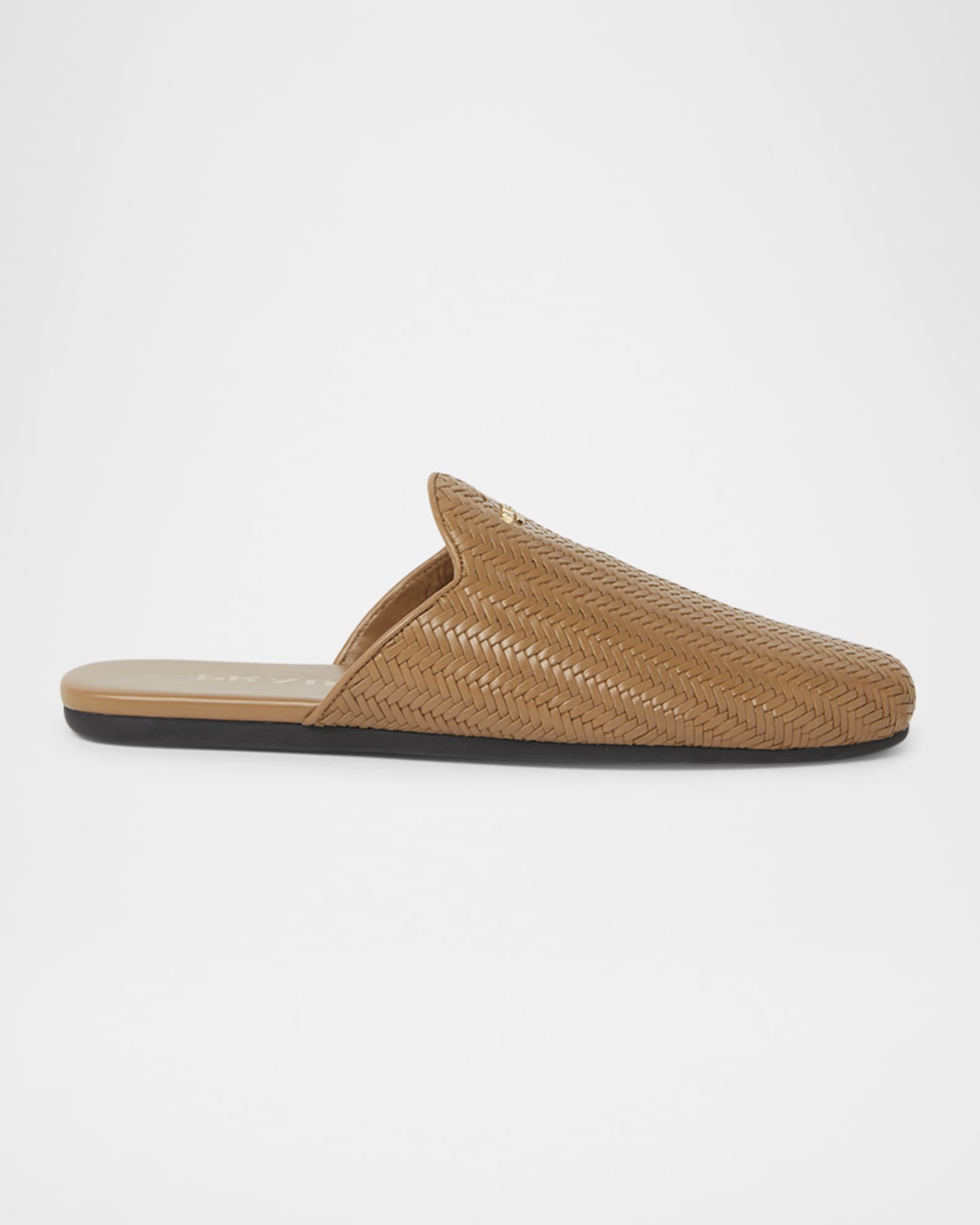 Woven Leather Mule Loafers 0
