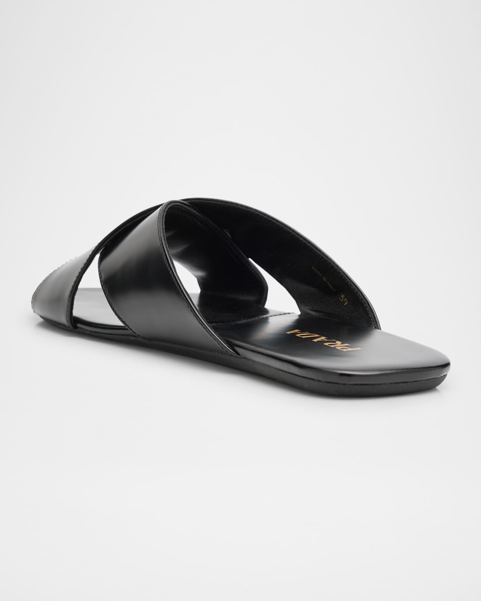 【PRADA】Crisscross leather sandals クロスレザーサンダル uploading-1402735.jpg