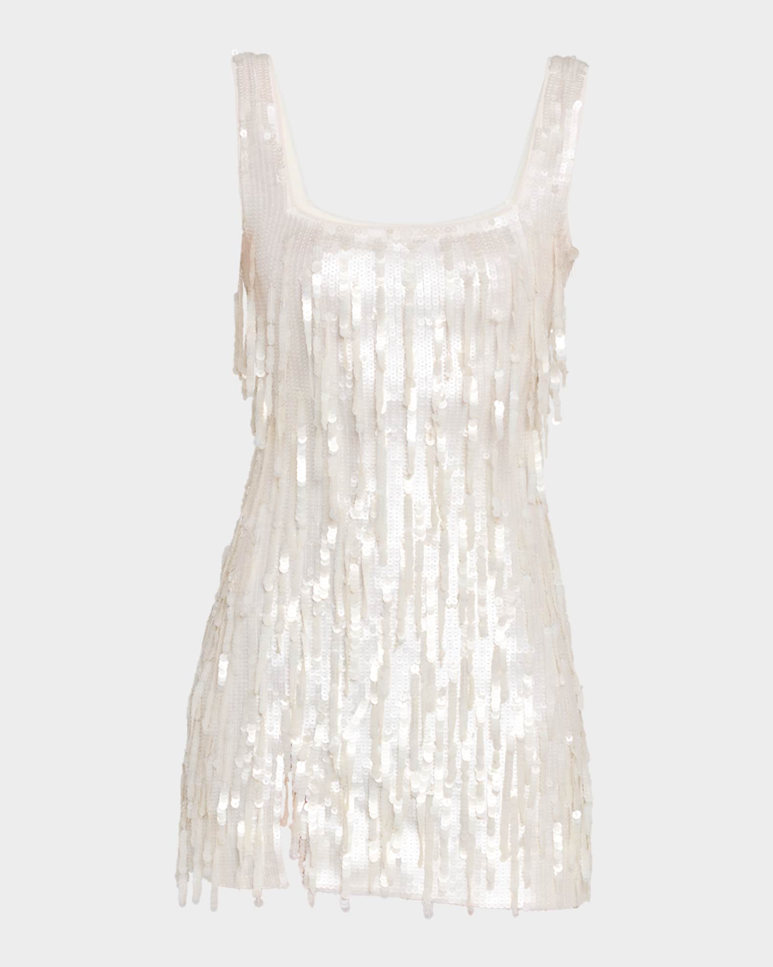Le Sable Sequined Fringe Mini Dress 0