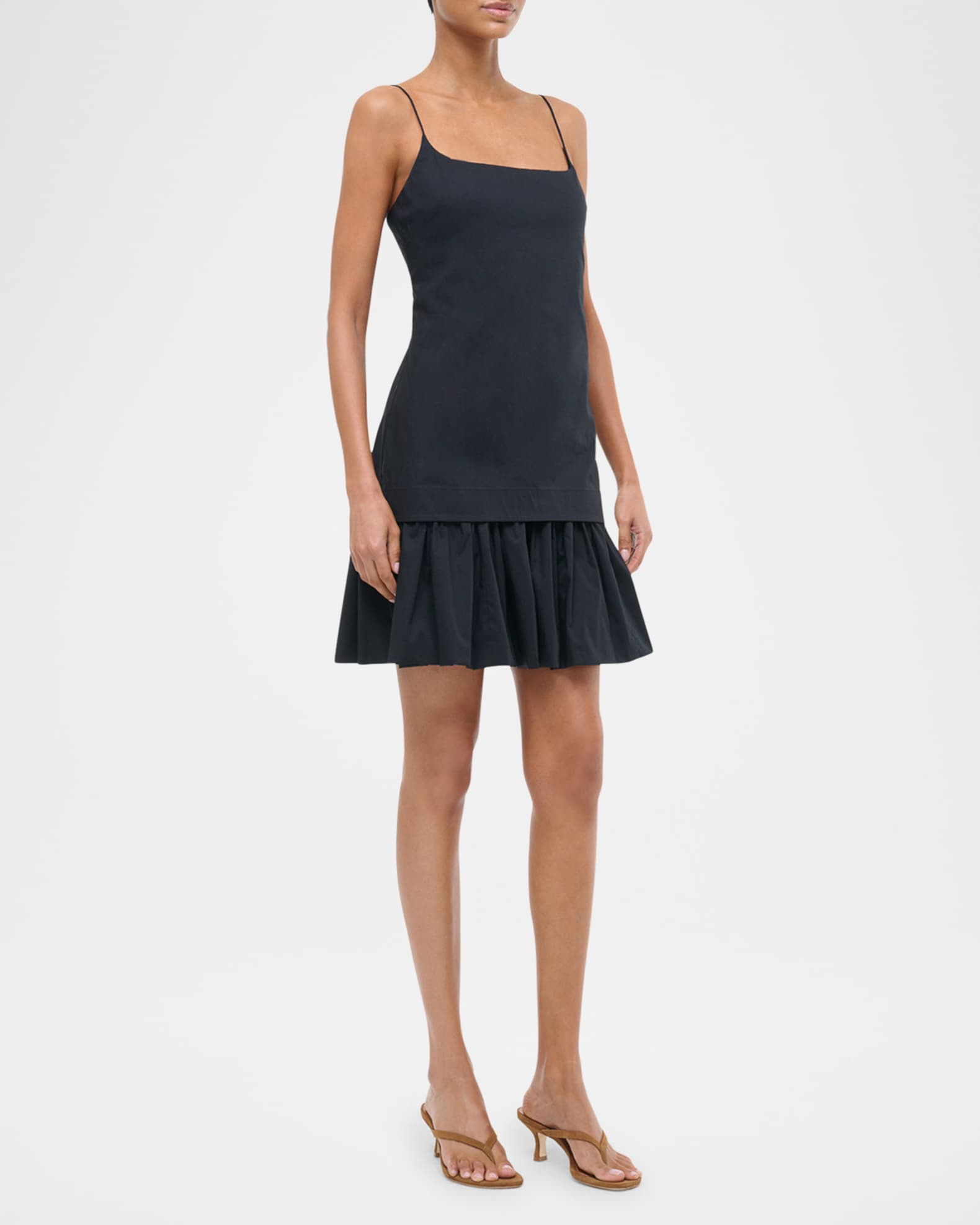 Ari Ruffled Drop-Waist Mini Dress 1