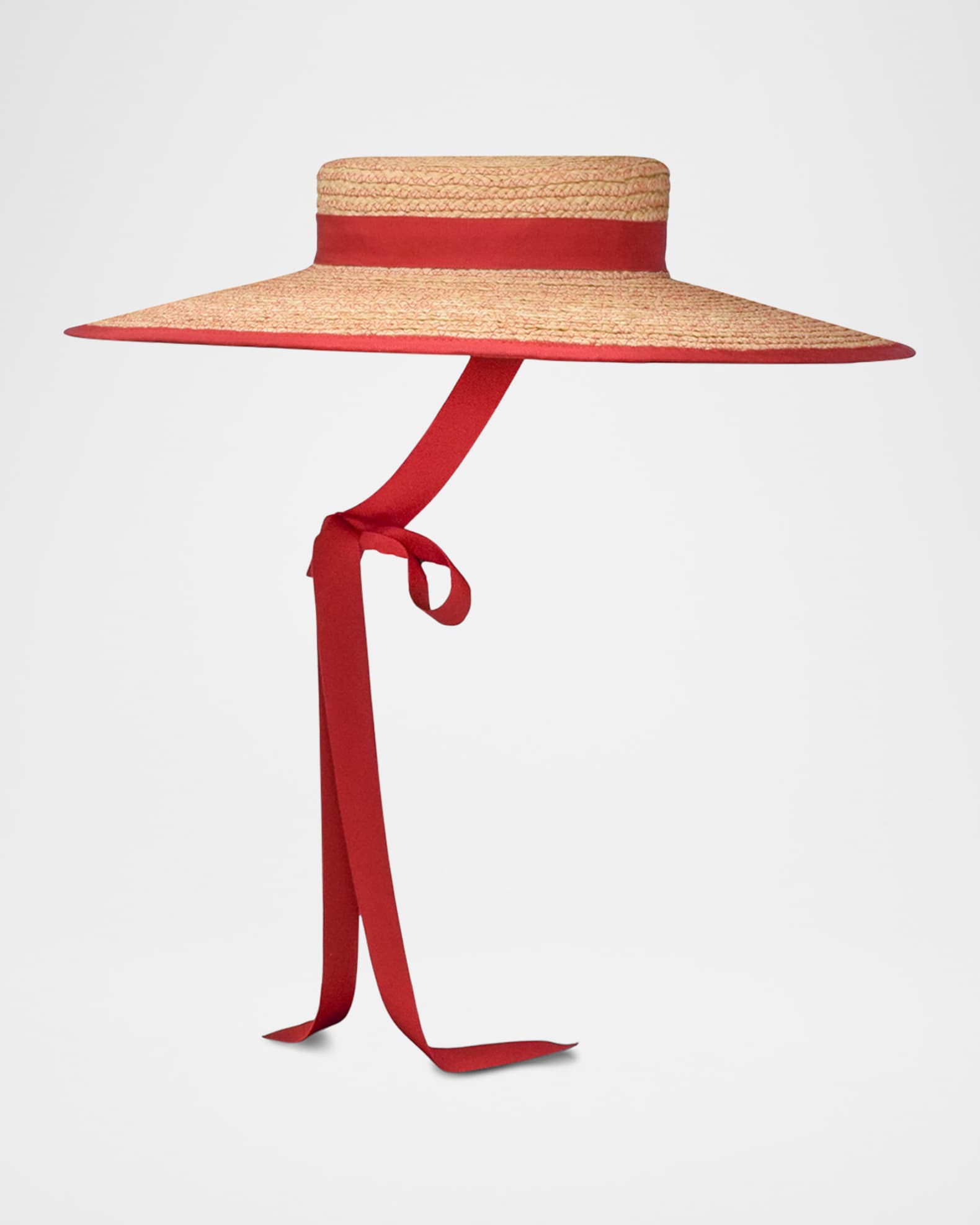Claiborne Straw Bucket Hat With Cotton Scarf 1