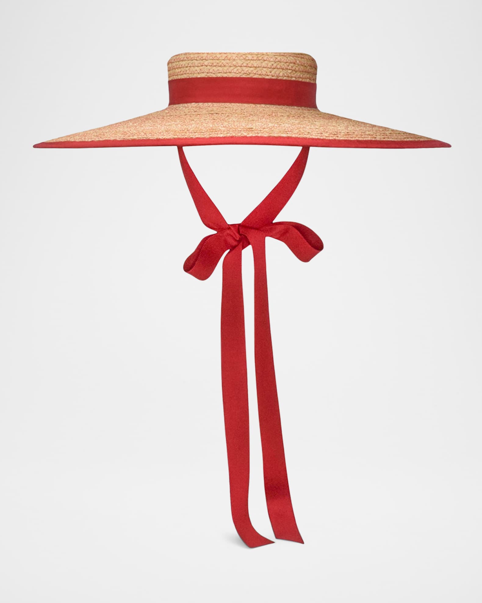 Claiborne Straw Bucket Hat With Cotton Scarf 0