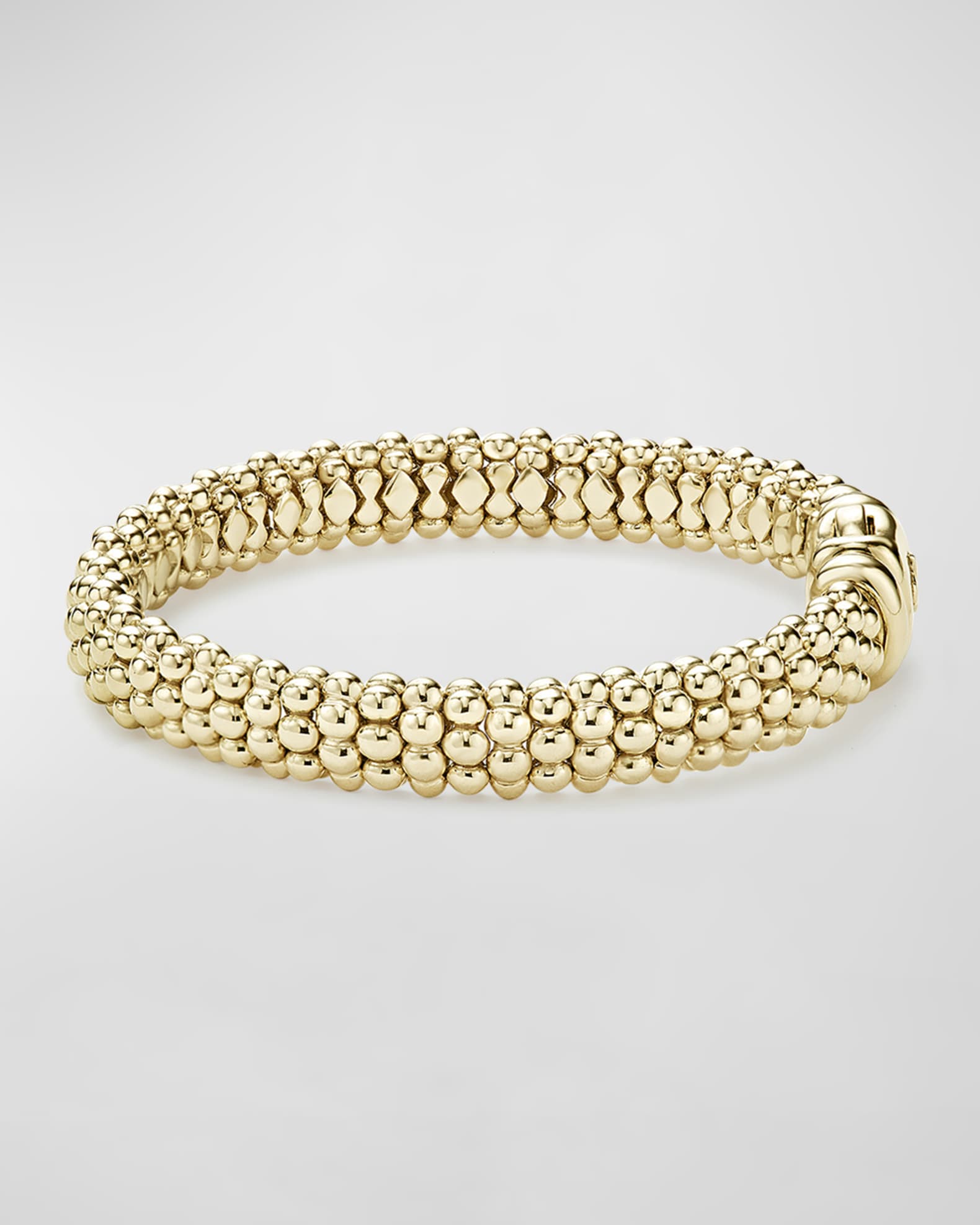 LAGOS 18k Gold Signature Caviar Rope Bracelet | Neiman Marcus