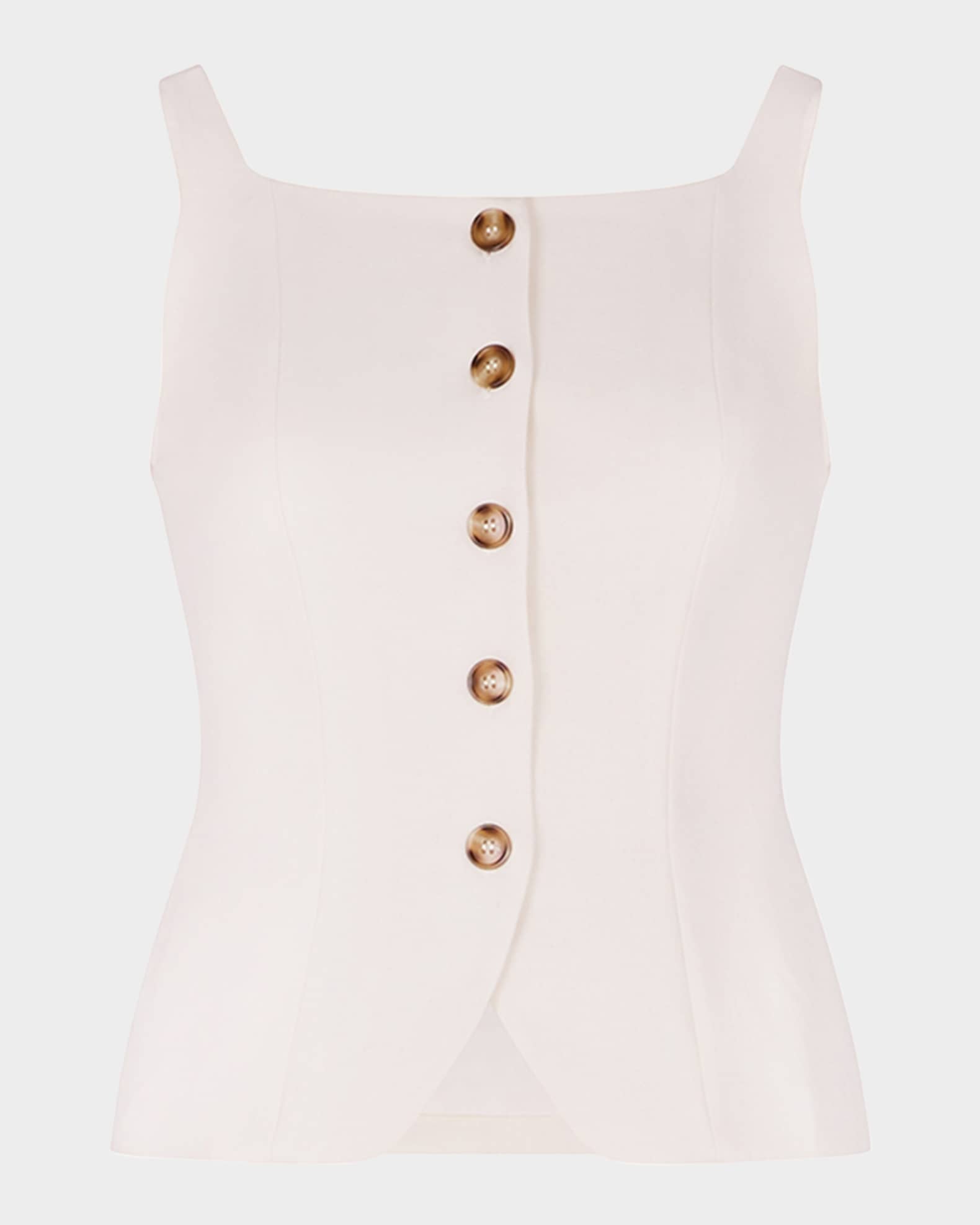 Sabina Tailored Button-Down Top 0