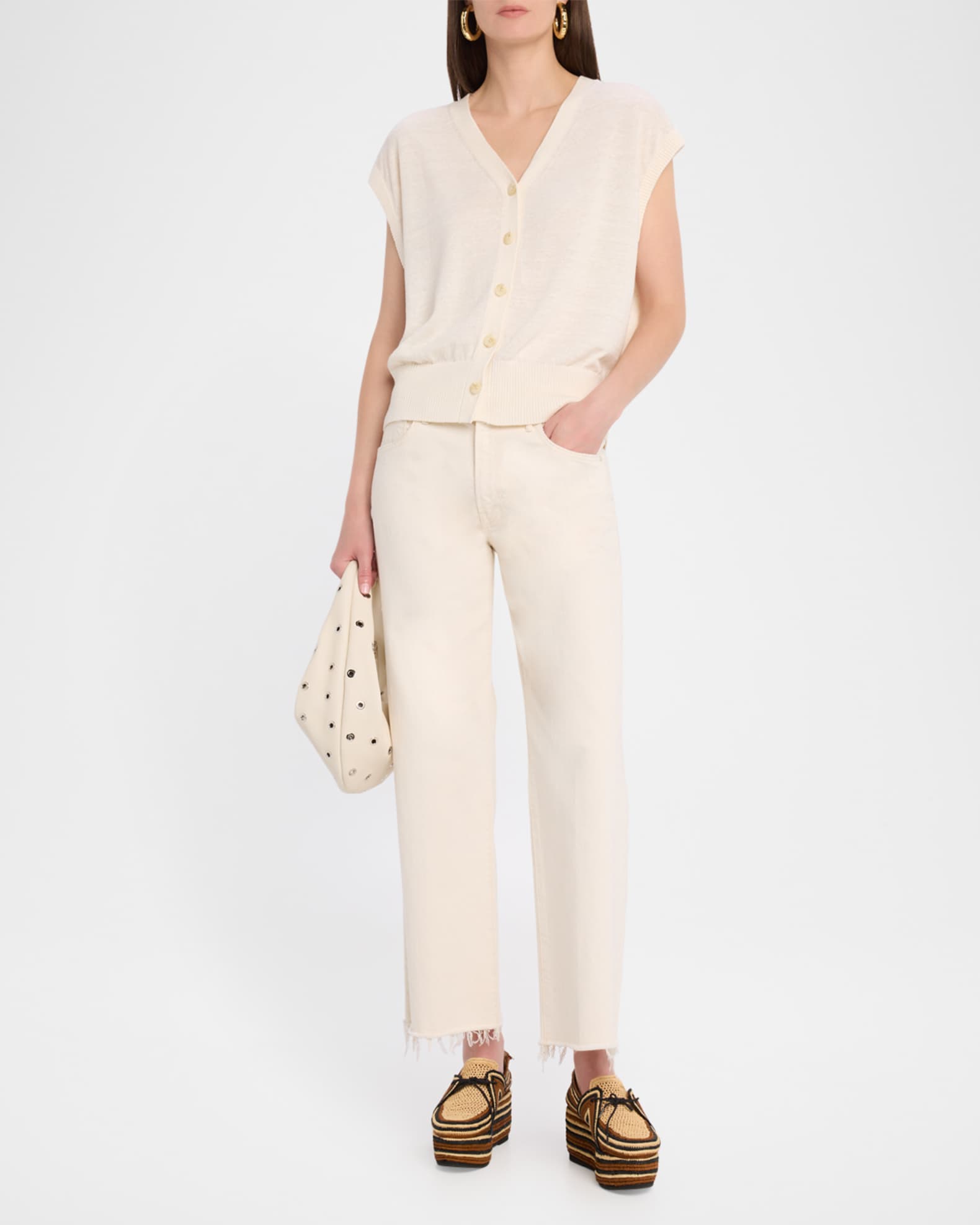 Organic Linen-Cotton Knit Vest 1