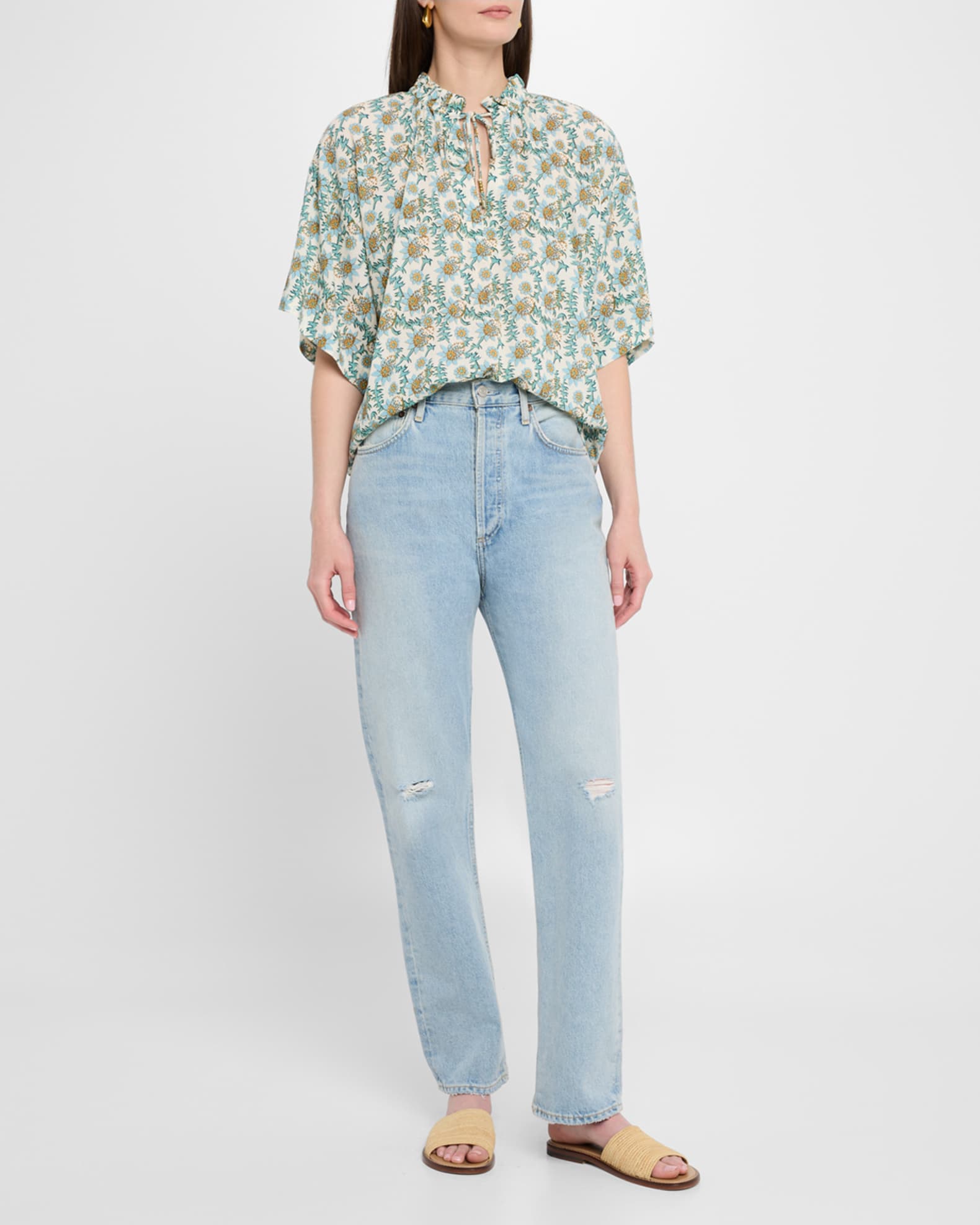 Meadow Floral-Print Cotton Top 1