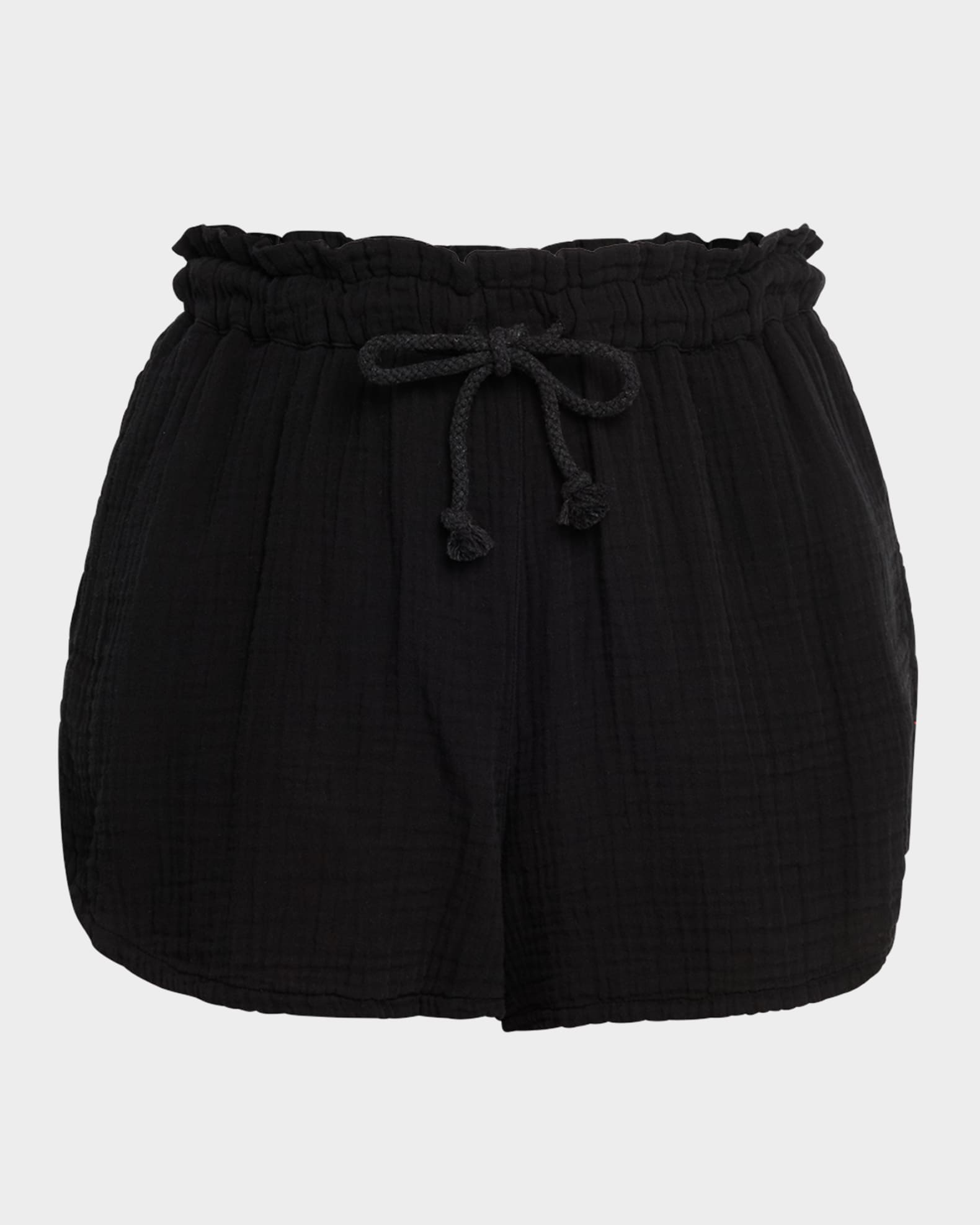 Starla Drawstring Cotton Gauze Shorts 0