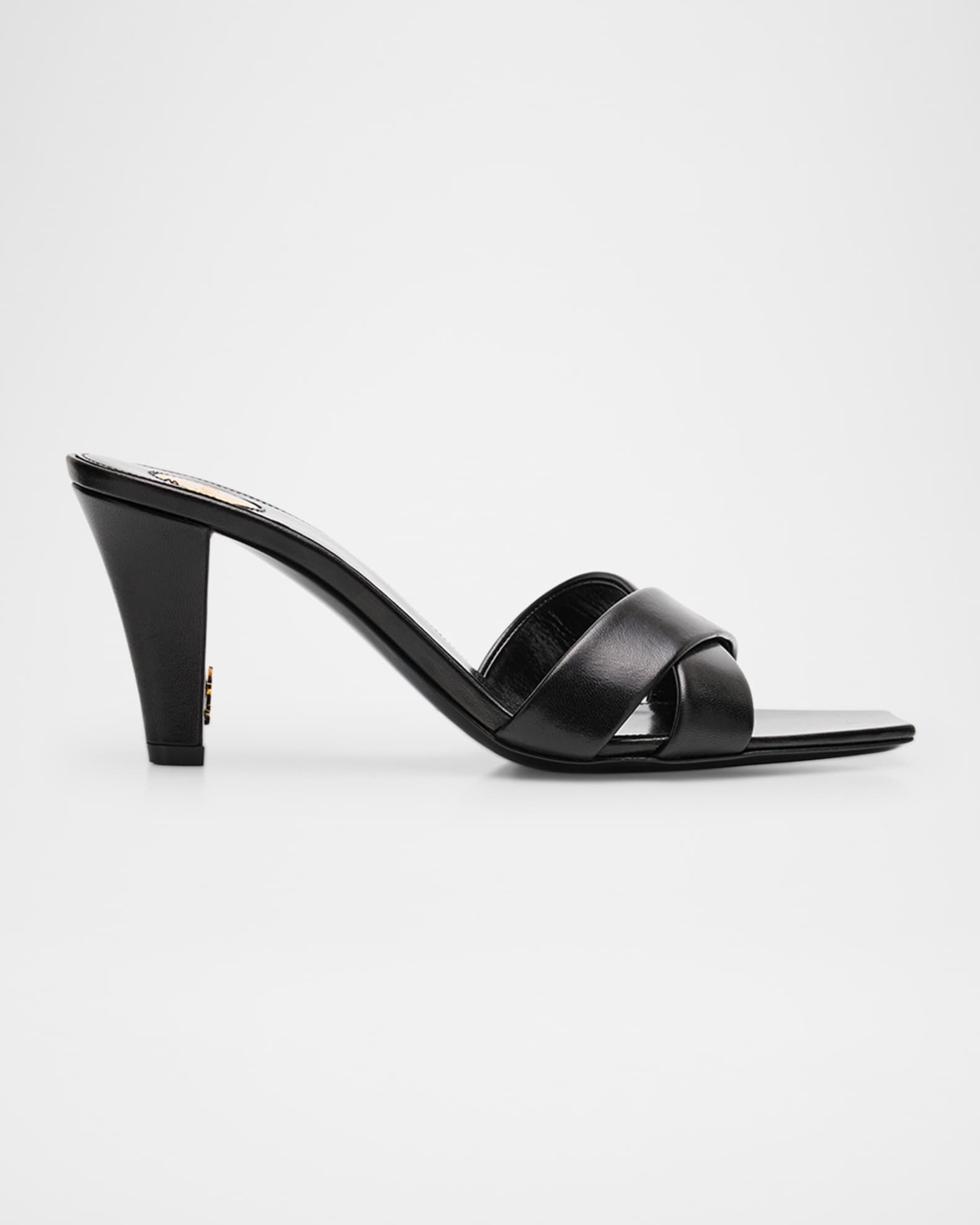 Jill Leather Crisscross Mule Sandals 0