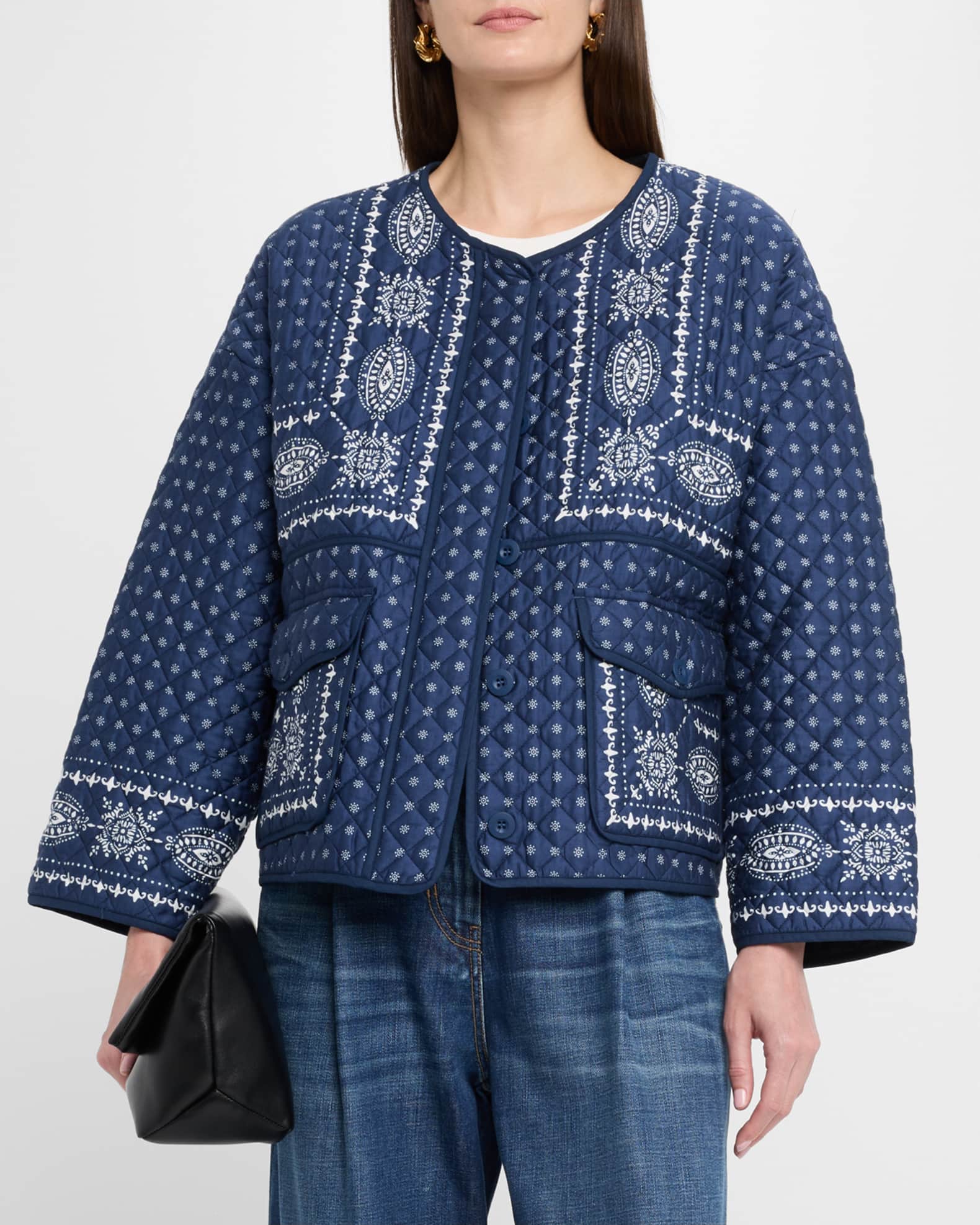 Weekend Max Mara Jader Quilted Cotton Jacket | Neiman Marcus