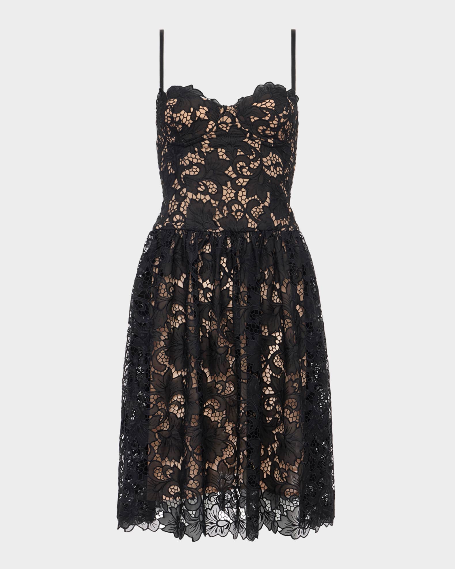 Flyn Wire-Cup Midi Dress 0