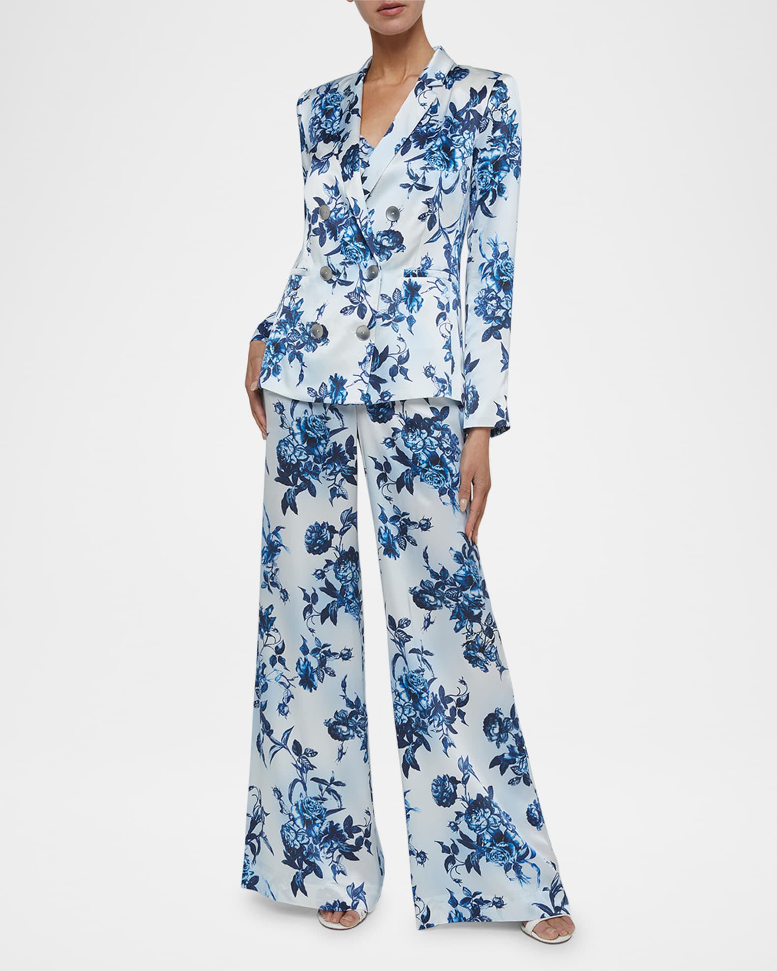 Painterly Floral Colin Double-Breasted Blazer 1