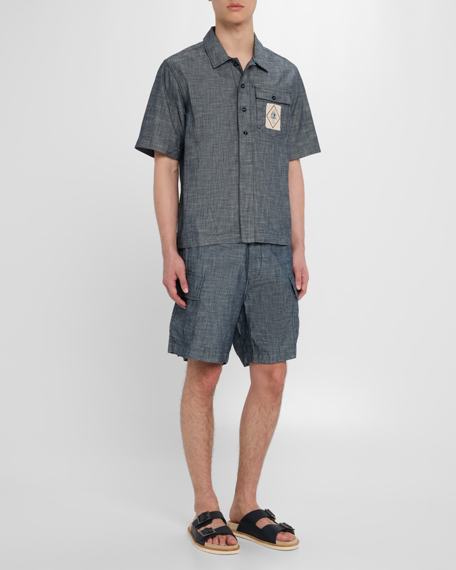 Men's Chambray Cargo Shorts 1