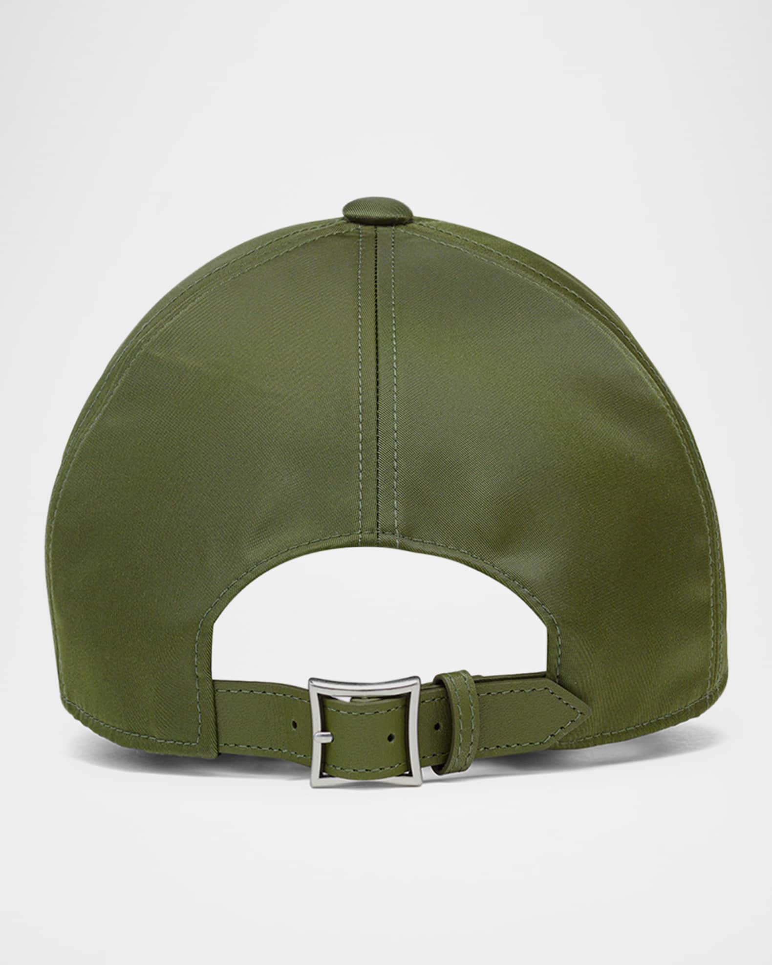 Men's Re-Nylon and Leather Baseball Cap 1