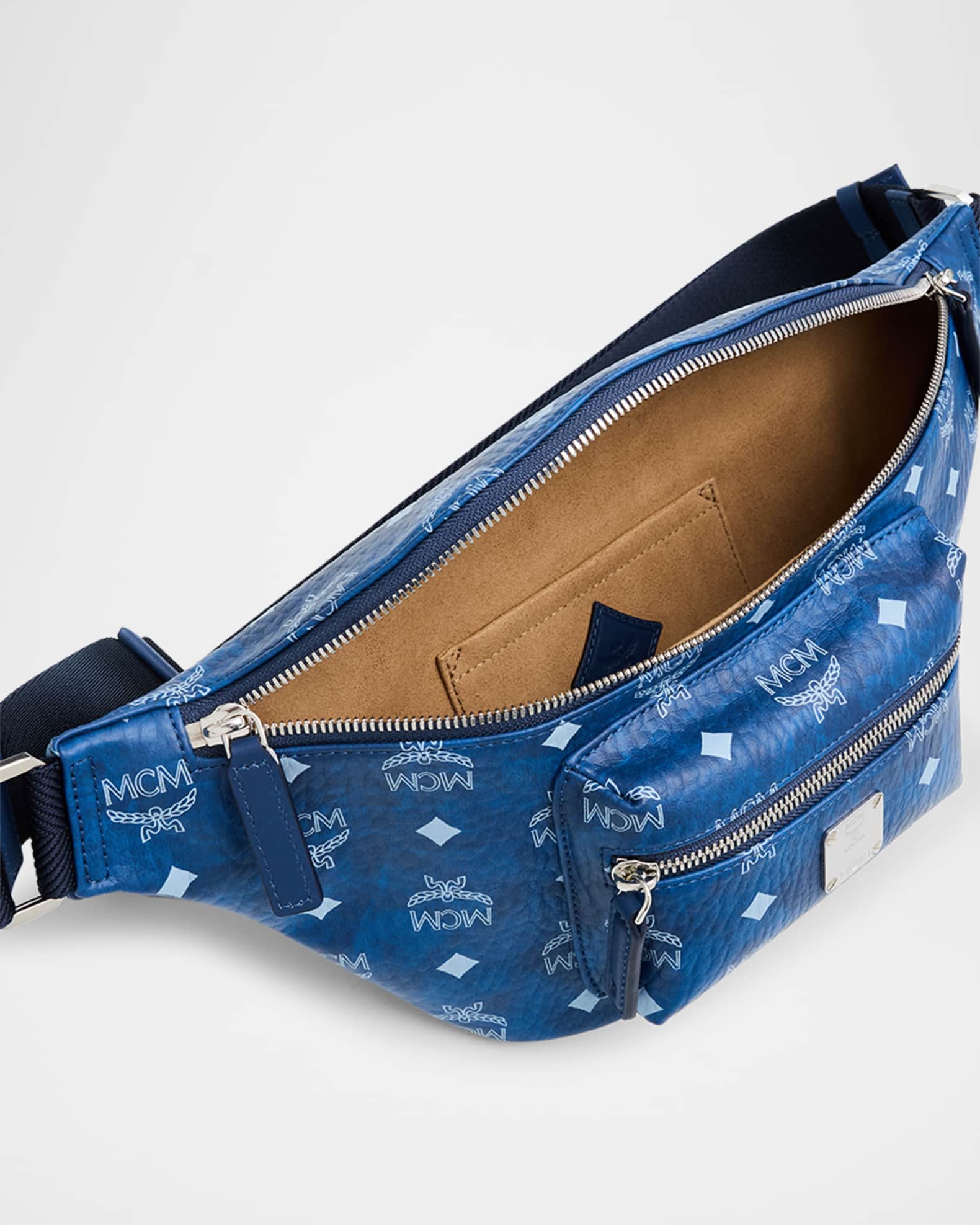 MCM Men's Fursten Visetos Belt Bag | Neiman Marcus