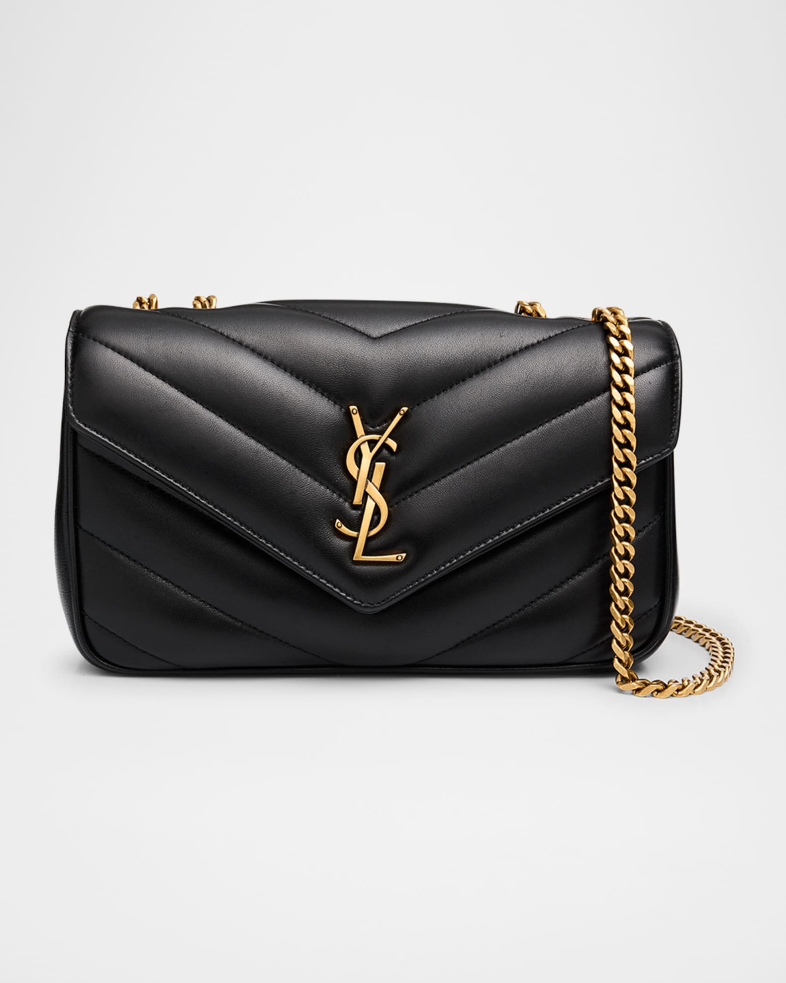 Loulou Small YSL Shoulder Bag in Quilted Leather  0