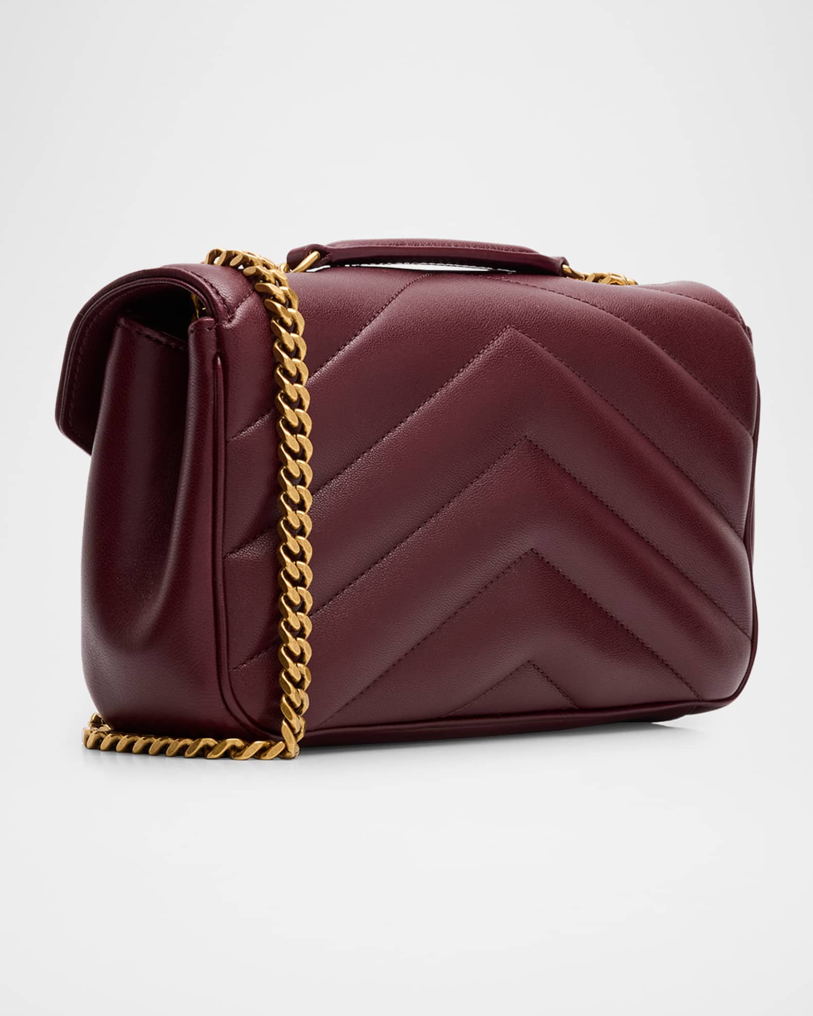 Saint Laurent Loulou Small YSL Shoulder Bag in Quilted