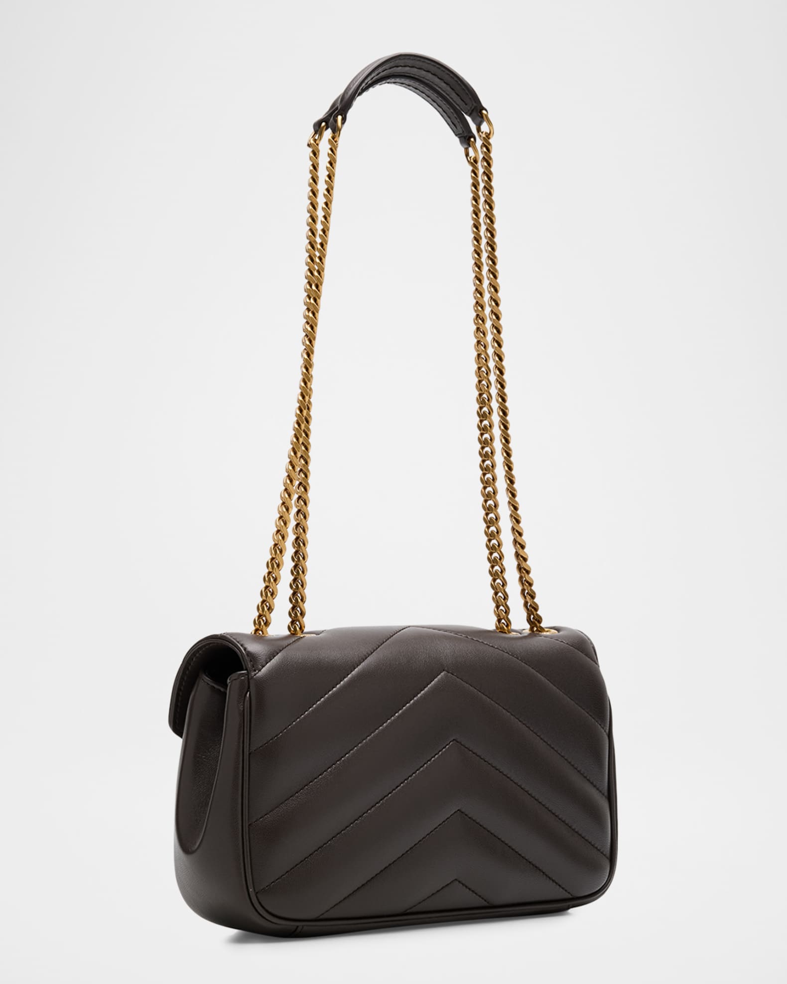 Loulou Small YSL Shoulder Bag in Quilted Leather 