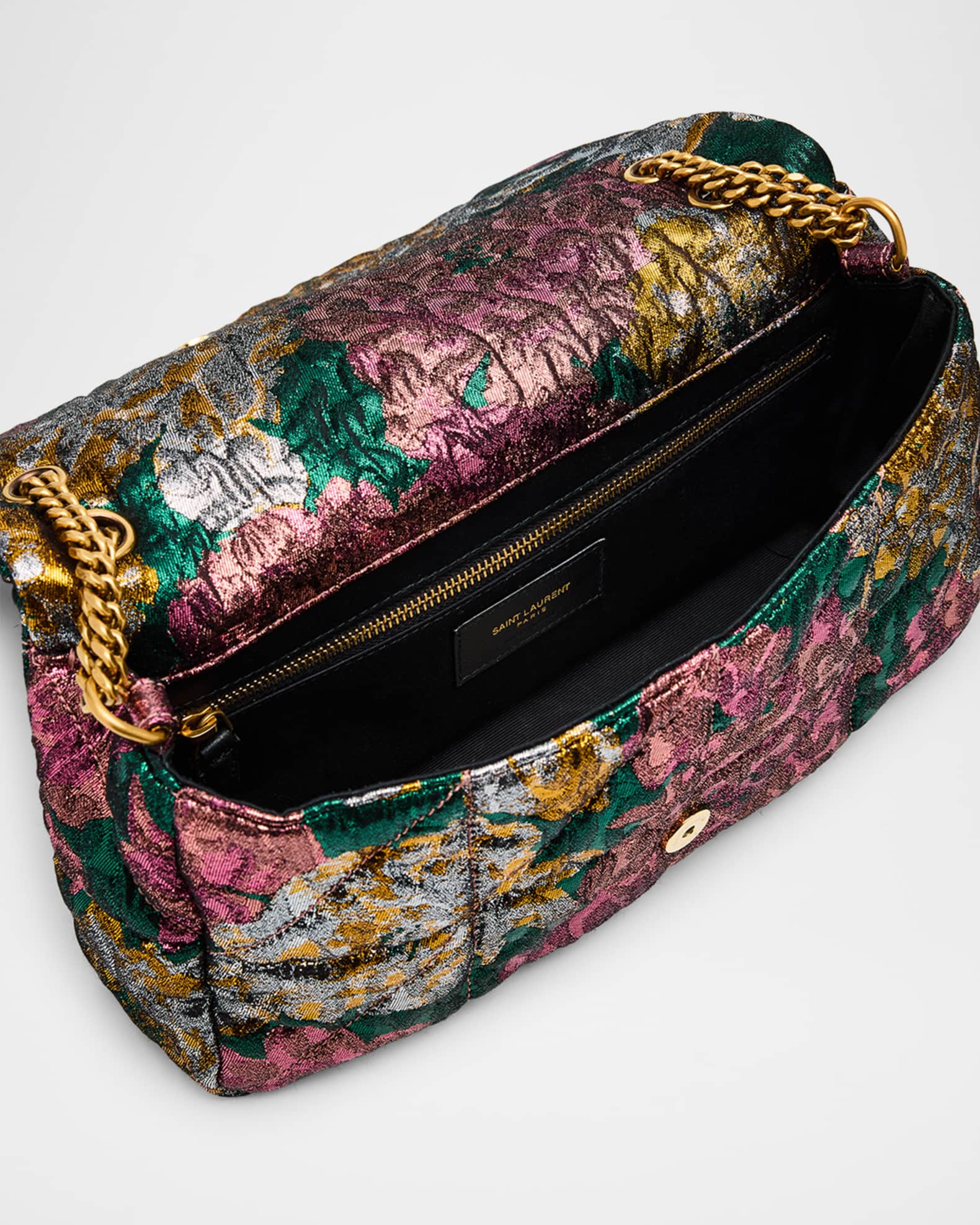 【Saint Laurent】ジェイミー ミディアム（ブロケード） Saint Laurent Jamie Medium YSL Chain Shoulder Bag in Brocade