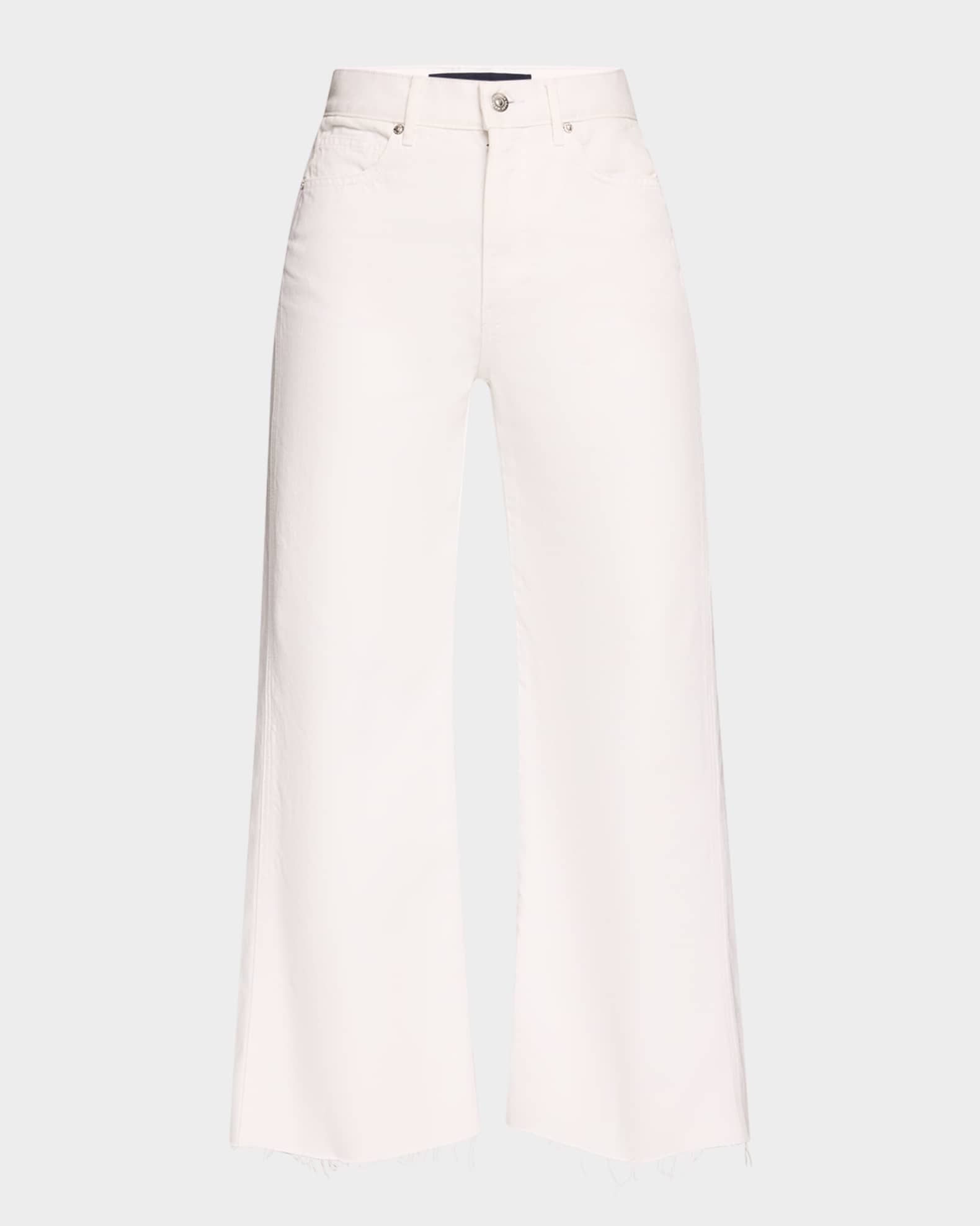 Taylor Cropped High Rise Jean in White