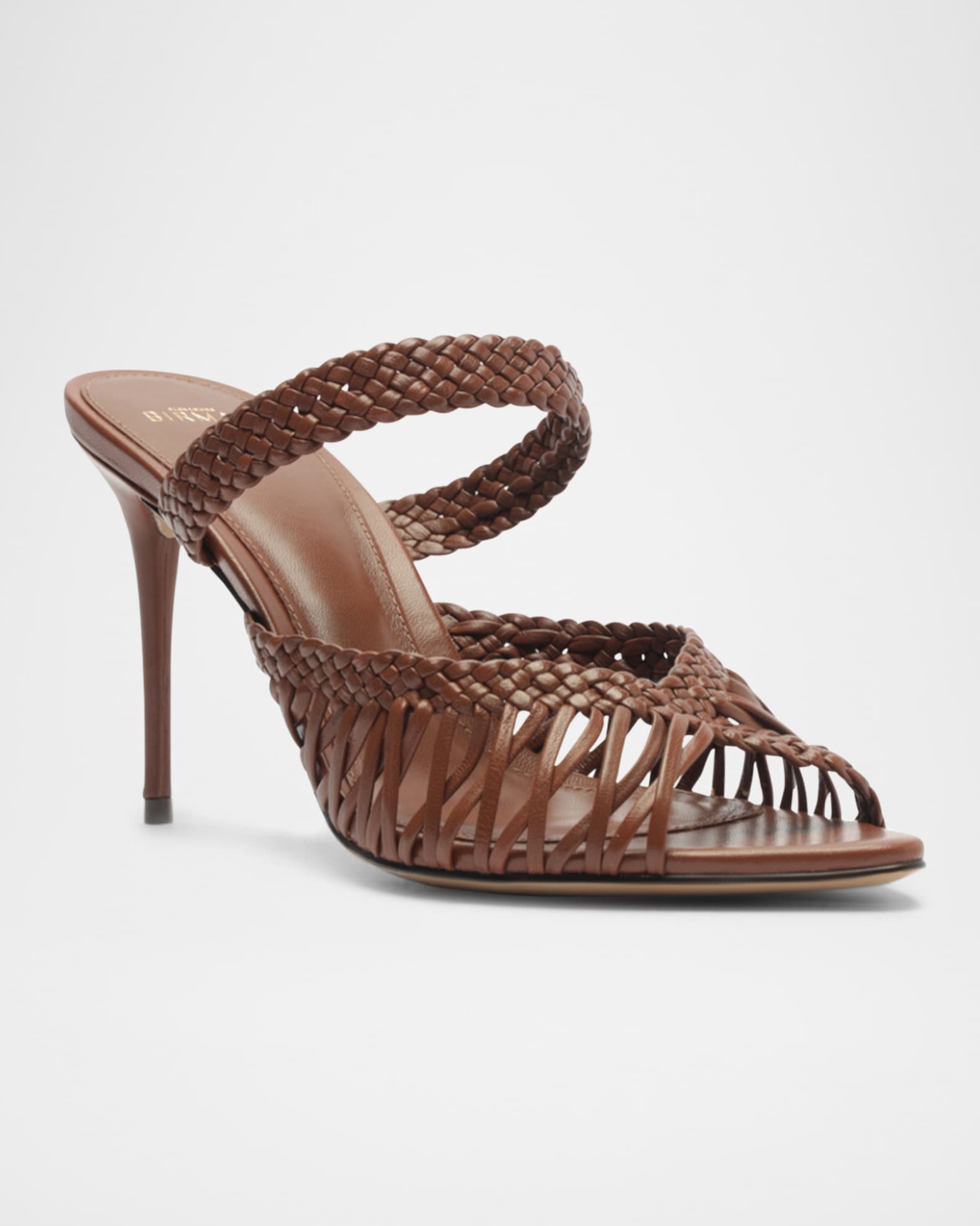 Agatha 85 Leather Stiletto Sandals 1