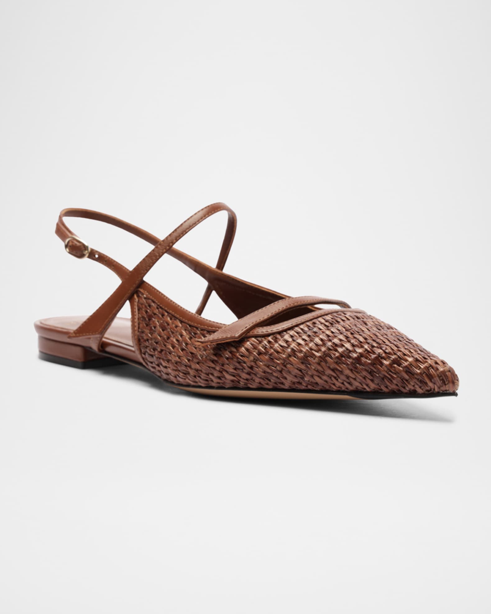 Tita Raffia Slingback Flats 1