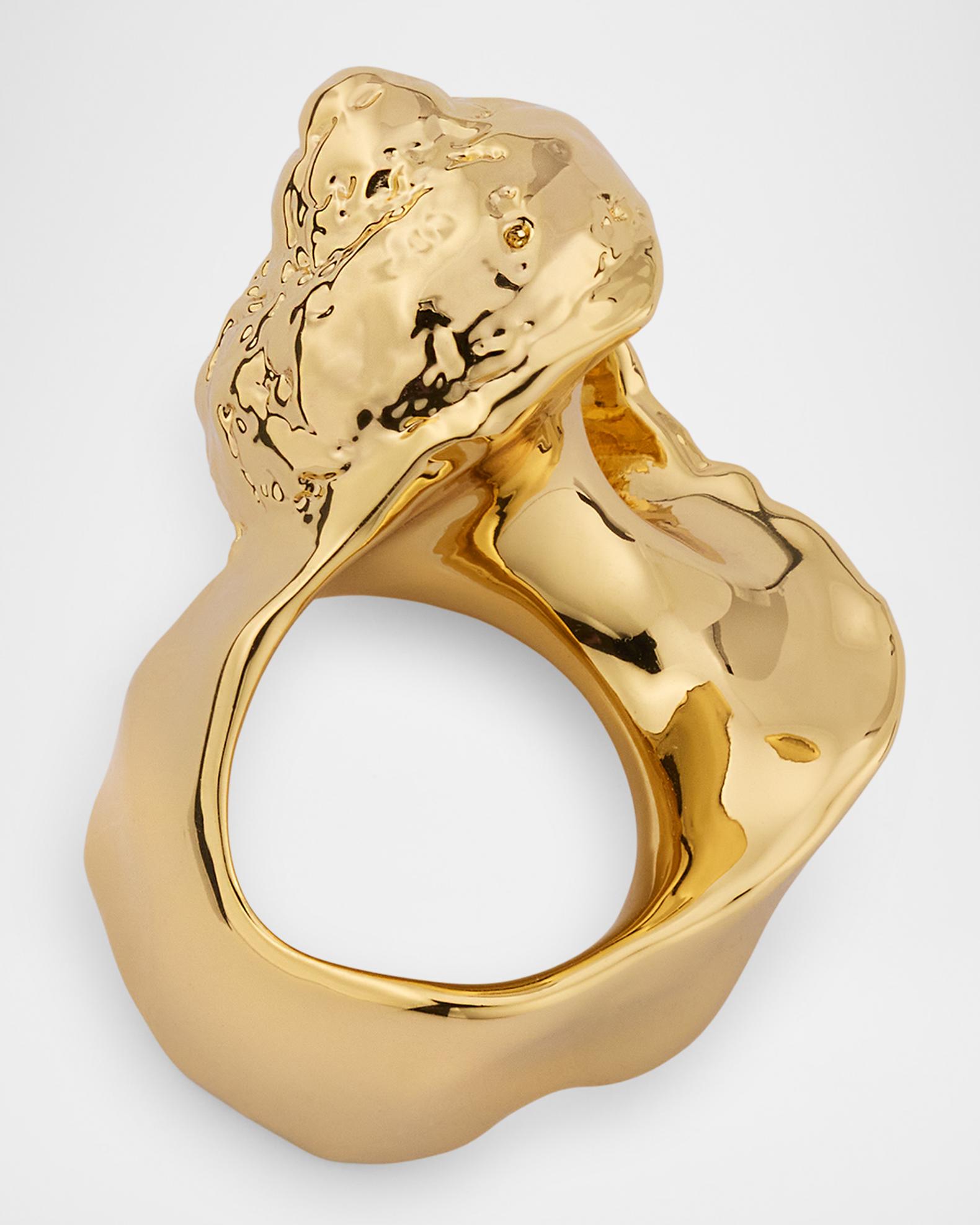 DEMARSON Gold Plated Shell Ring | Neiman Marcus