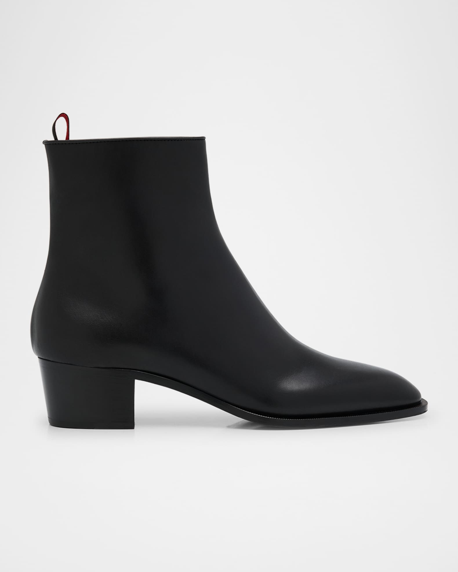 Christian Louboutin Men's Ziggissimo Forever Leather Ankle Boots
