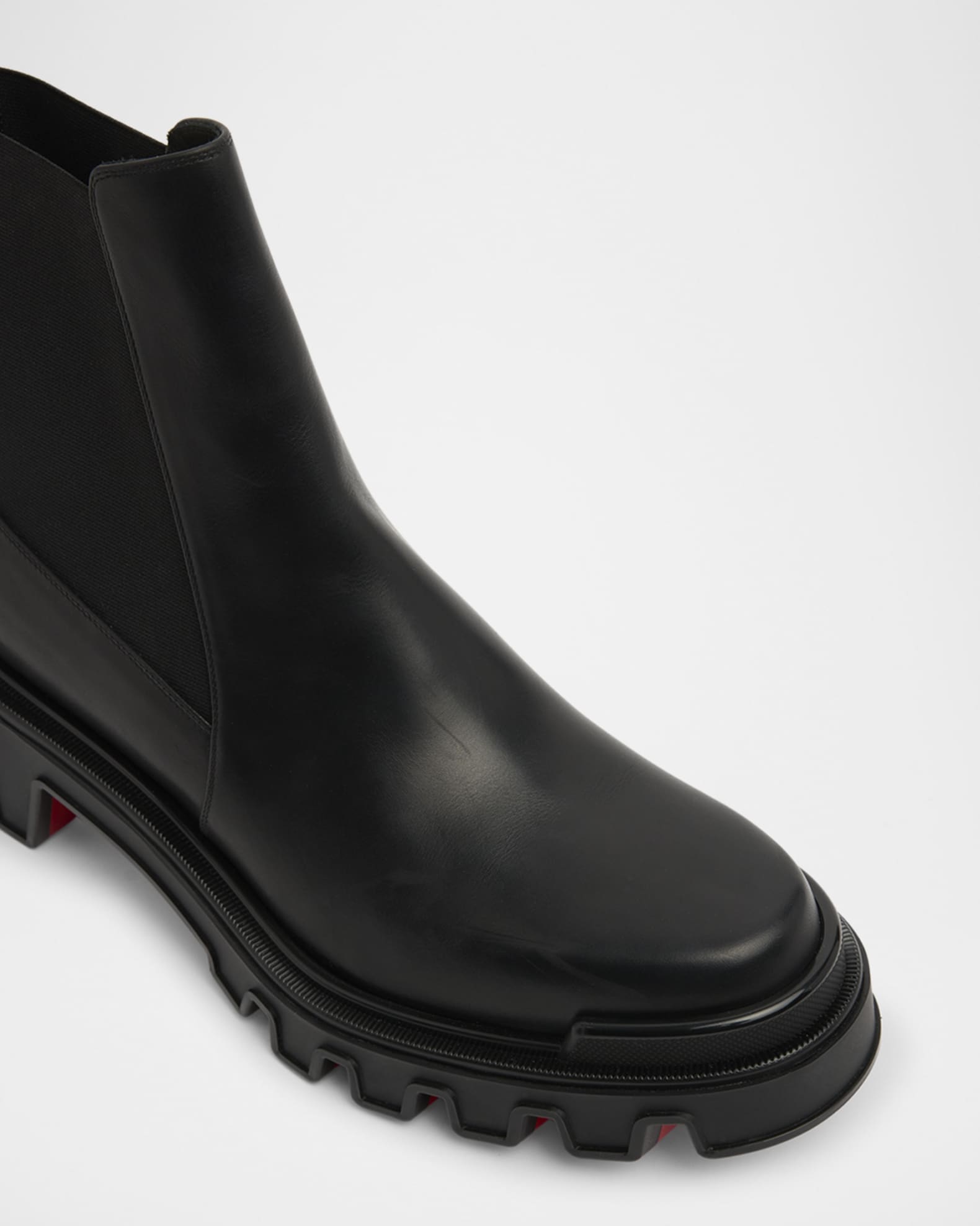 Christian Louboutin Men's Marchacroche Dune Leather Chelsea Boots