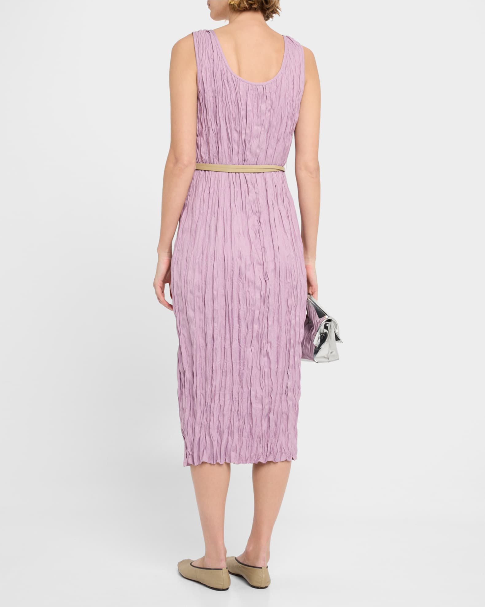 lafayette 148 new york sleeveless pleated a-line maxi dress Long/Maxi Lafayette 148 New York Designer Clothing