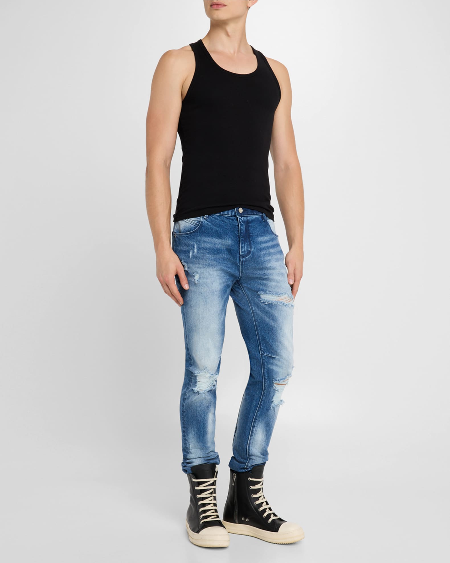 Men's Clayton Distressed Jeans 1