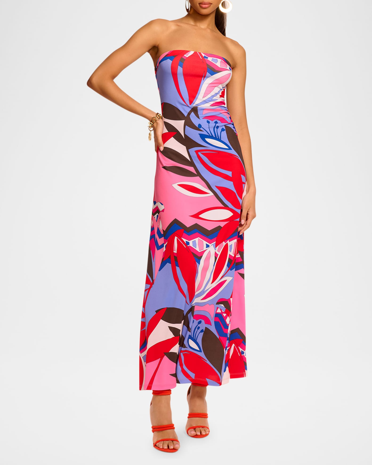 Bernarda Strapless Midi Dress 1