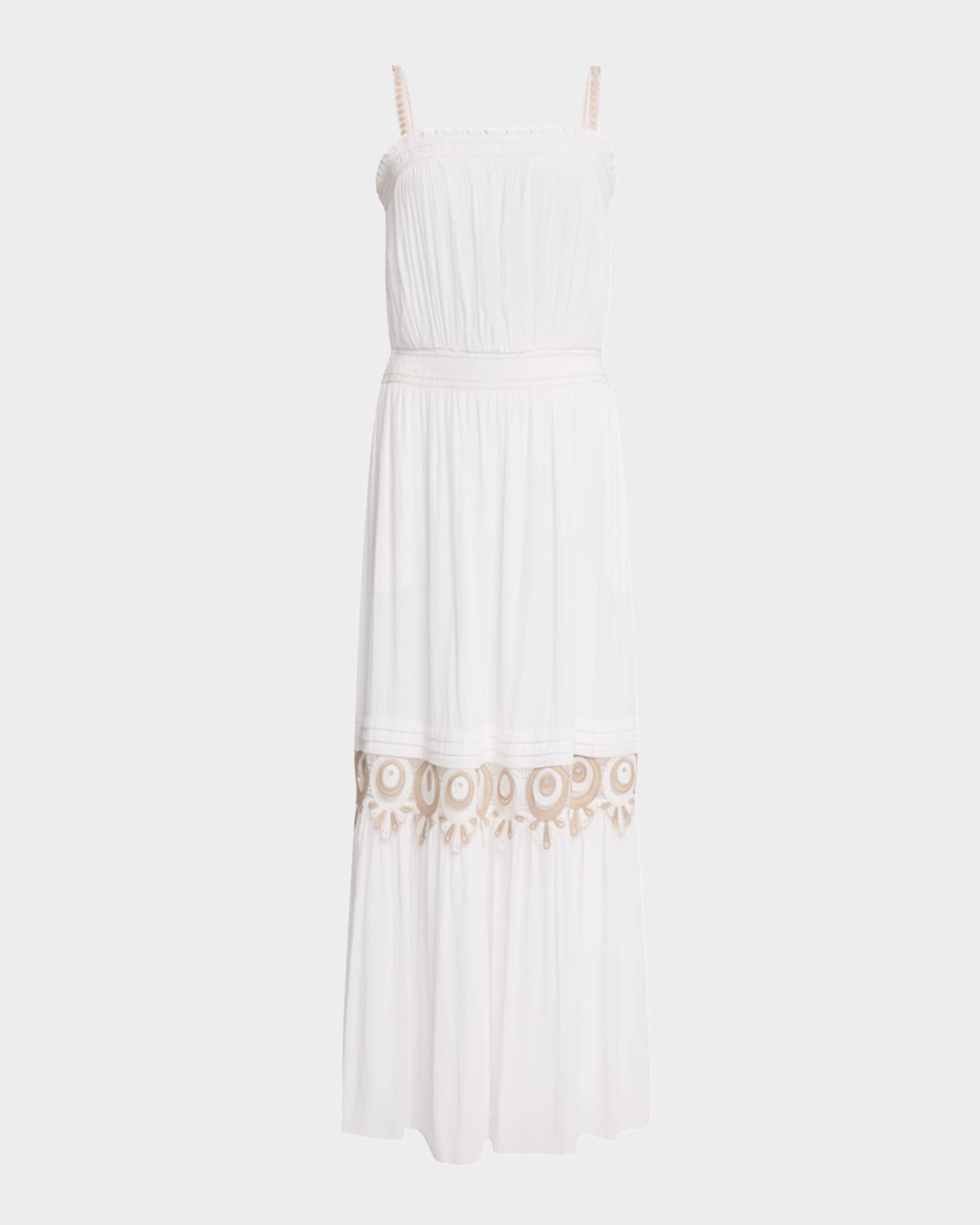strapless open back dress Palma Pleated Tiered Midi Dress – Allie and Me Boutique main image 0