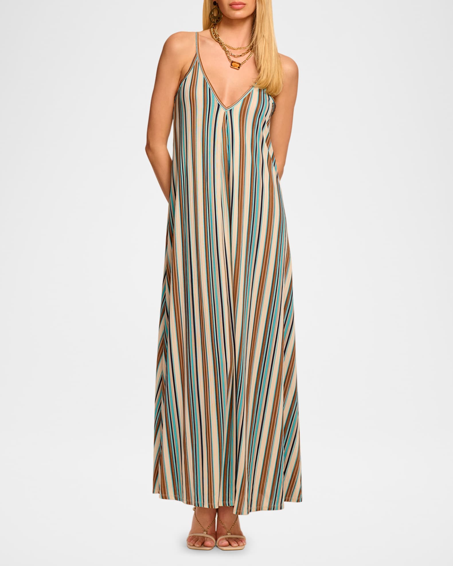 Striped Clara Maxi Dress 1