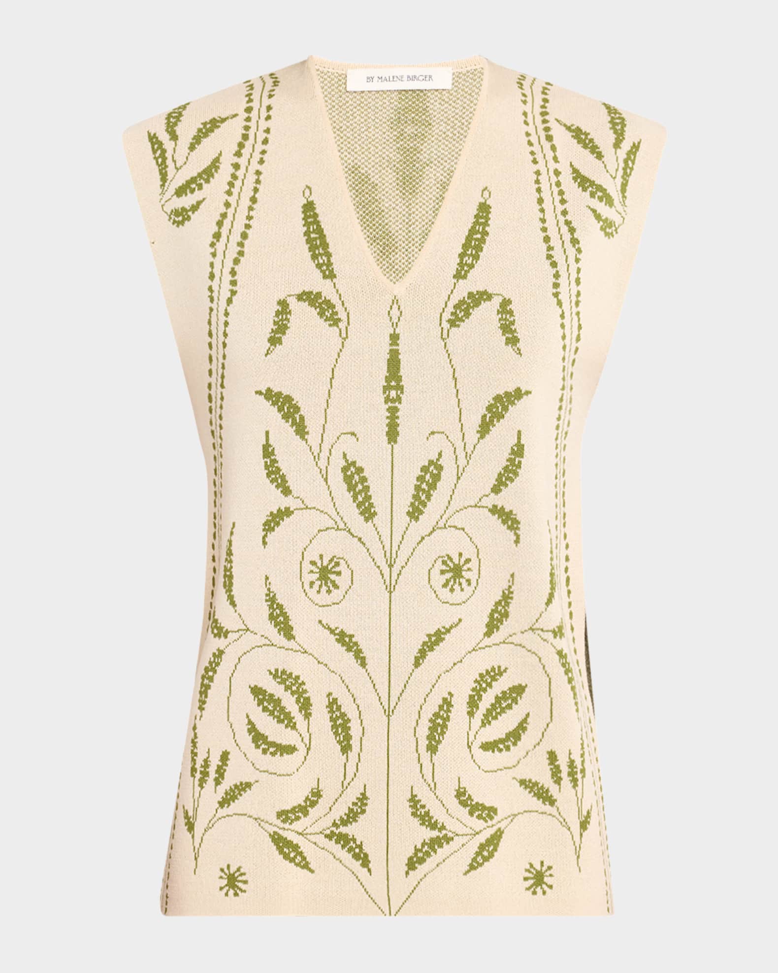 Isolt Botanical Jacquard Knit Vest 0