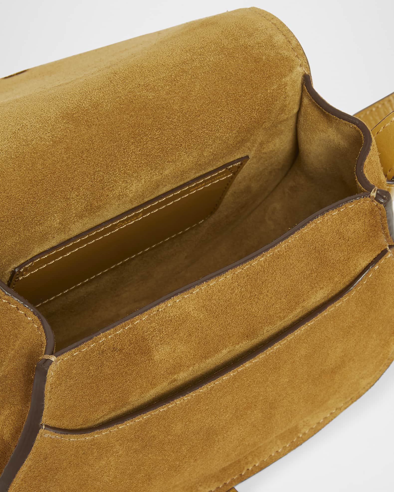 【関税&送料込】Chloe Saddle Marcie Crossbody Bag In Suede Chloe Marcie Flap Saddle Crossbody Bag in Suede - Bergdorf