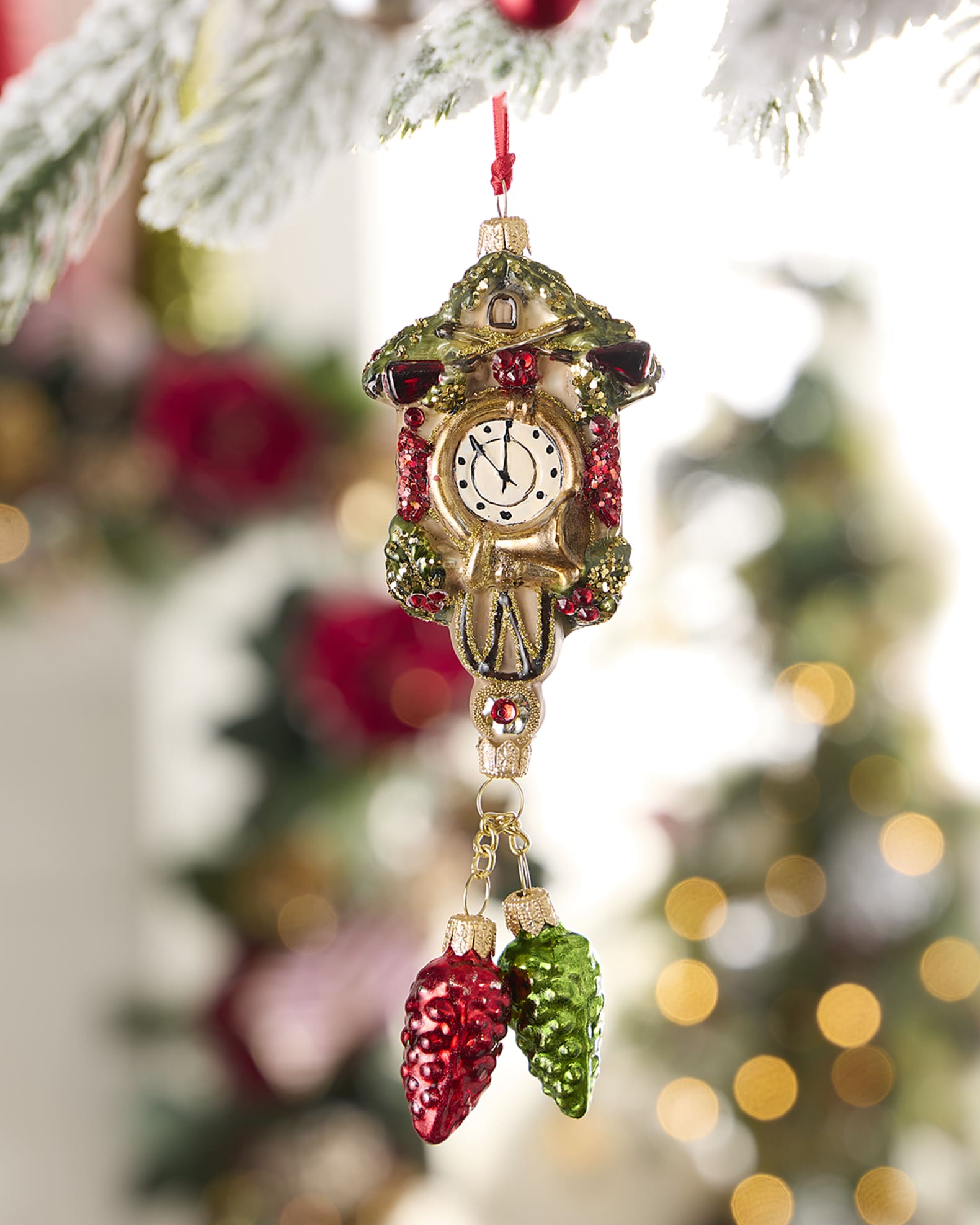 Clock Christmas Ornament 0