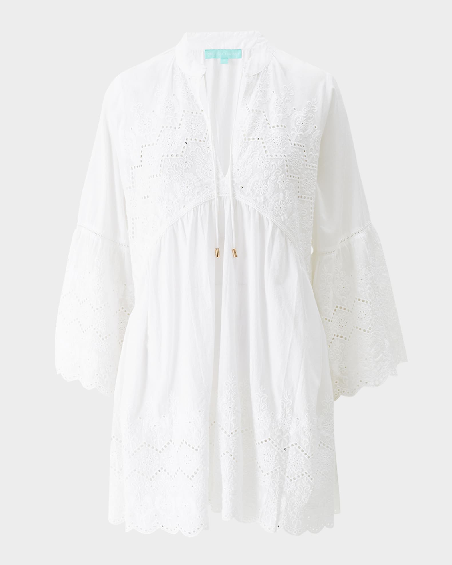 Sebenna Embroidered Sun Dress Coverup 0