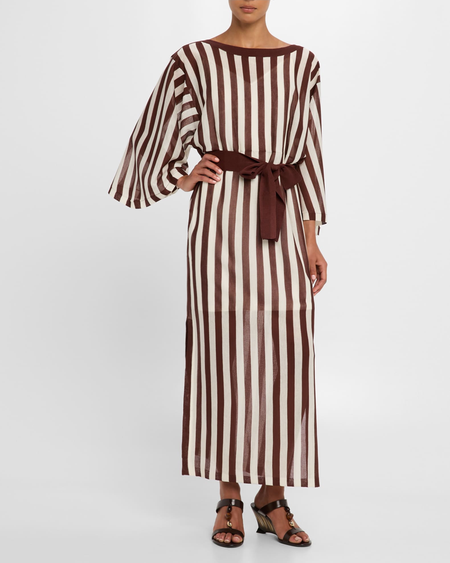 Zimmermann Lucky Contrast Stripe Dress | Neiman Marcus