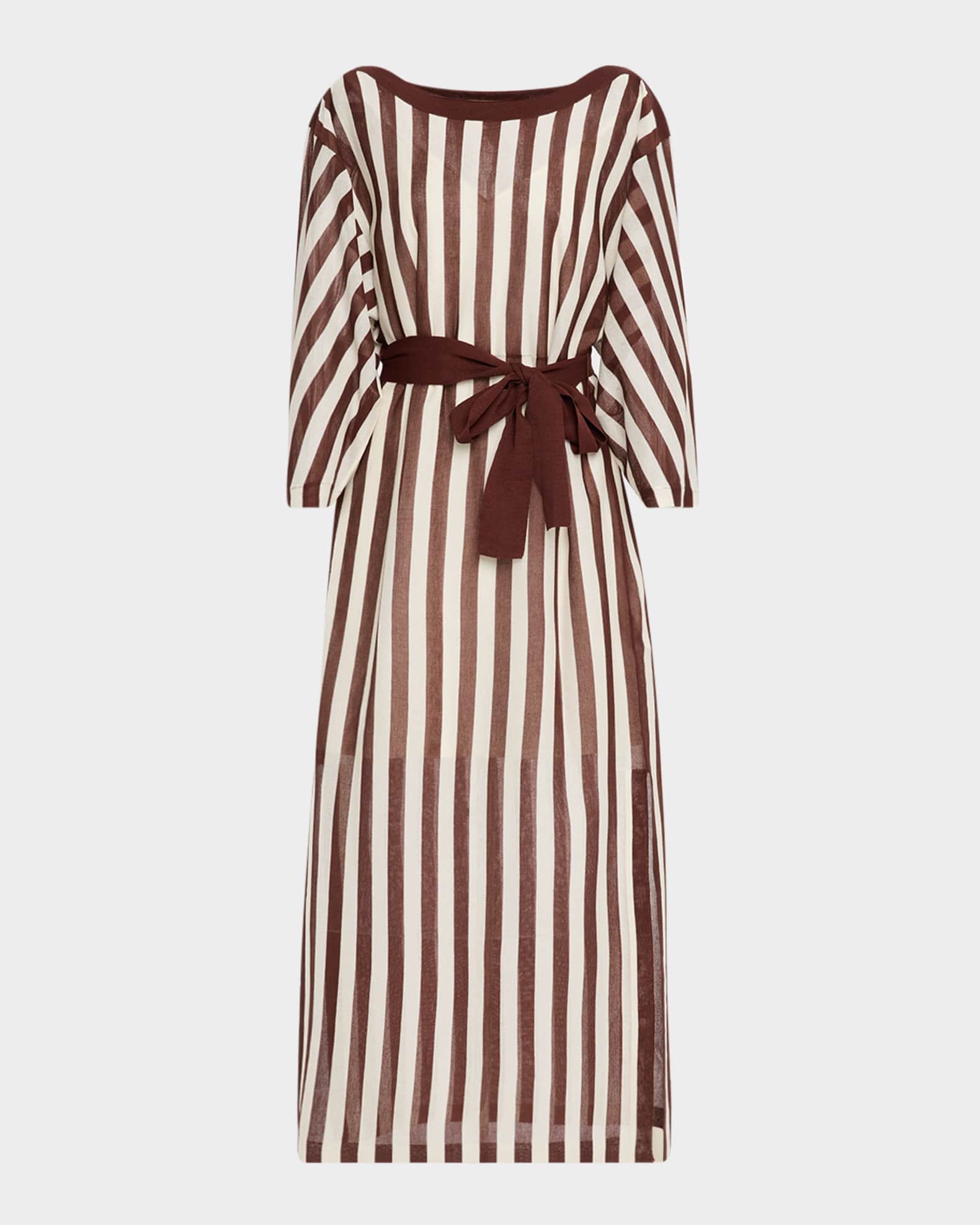 zimmermann black and white striped dress Rhiannon Midi Dress main image 1