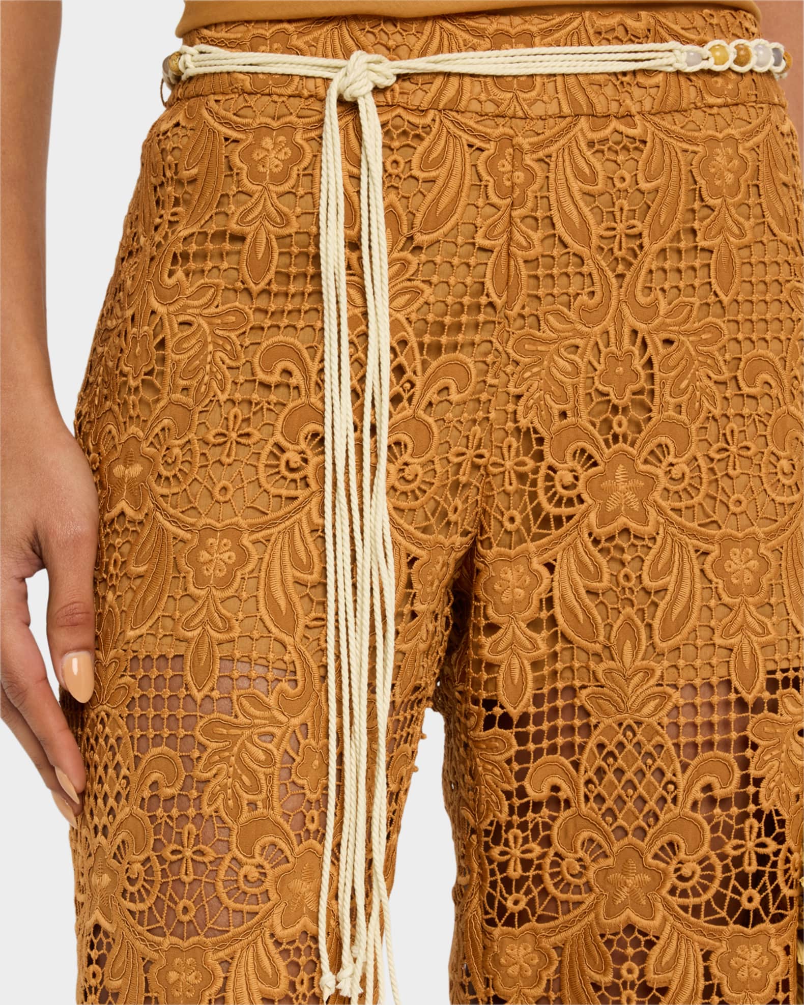 Zimmermann Coco Lace Flare Pants | Neiman Marcus