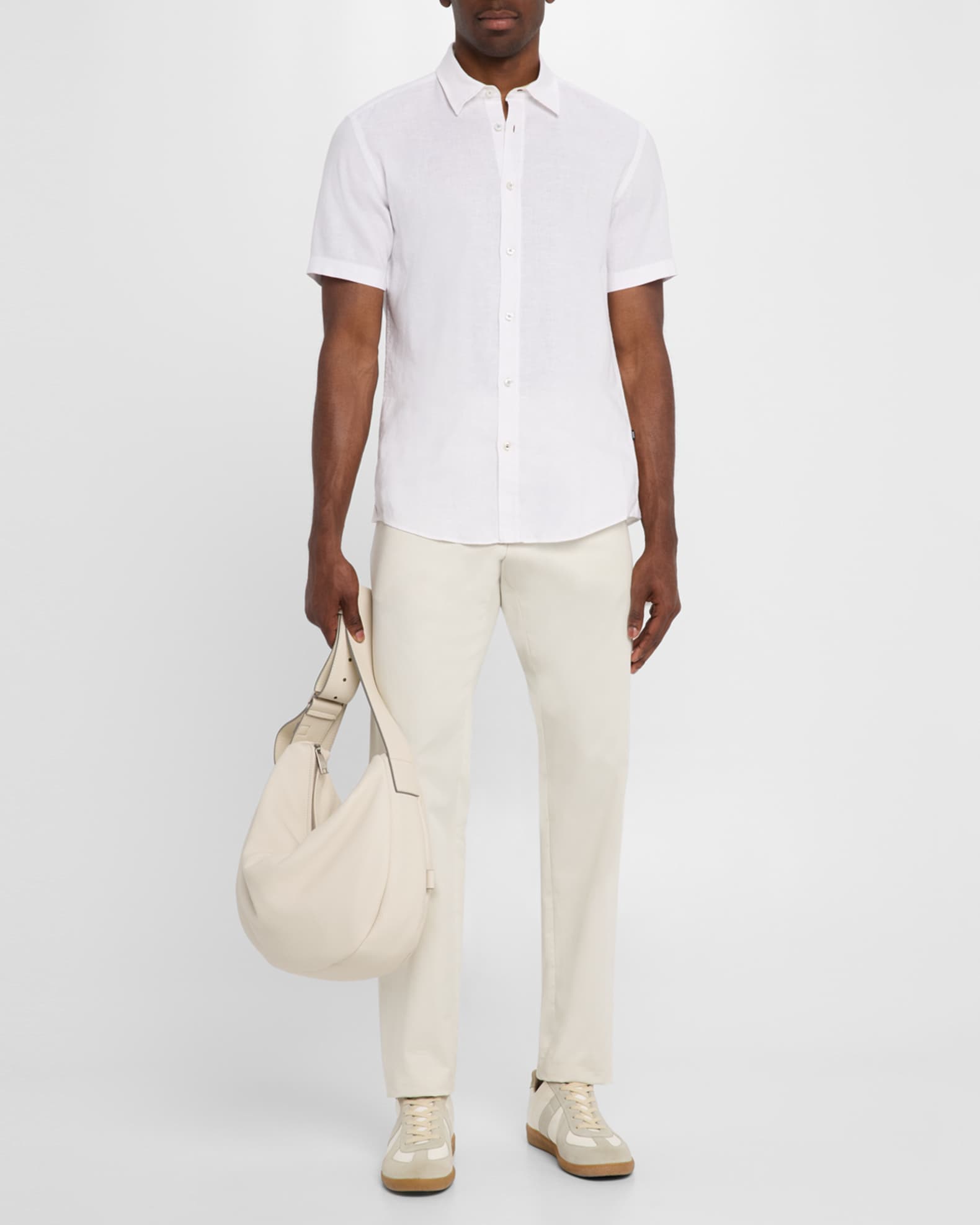 Roan Short-Sleeve Linen-Blend Sport Shirt 1