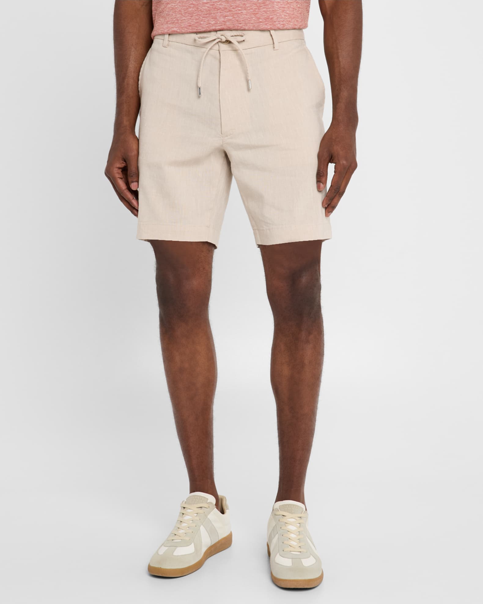 Men's Kane Linen Mouline Drawstring Shorts