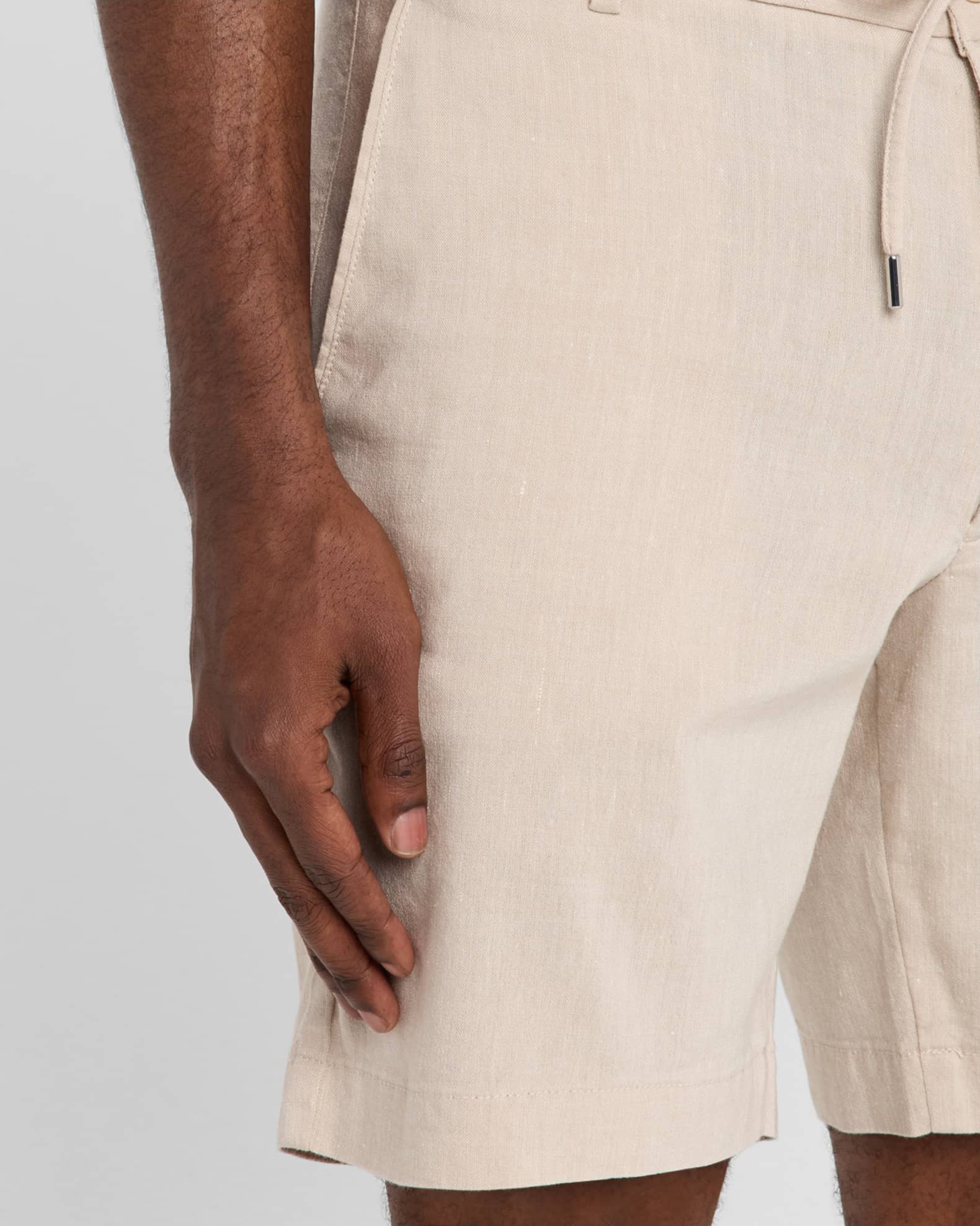 Men's Kane Linen Mouline Drawstring Shorts