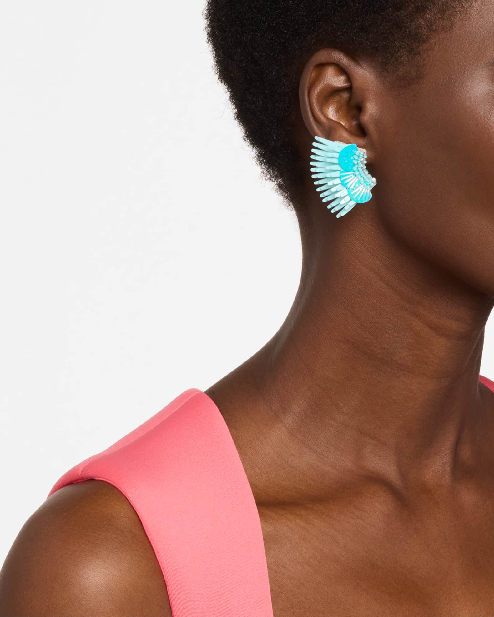 Shell Sequined Mini Madeline Earrings 1