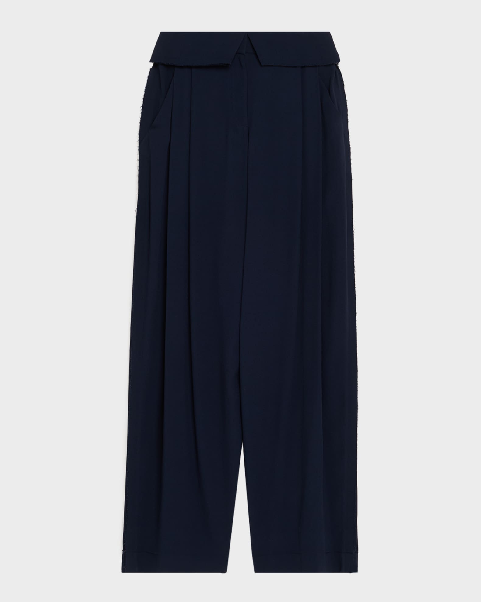 Jason Wu Collection Foldover-Waist Pleated Wide-Leg Pants | Neiman  display picture 1