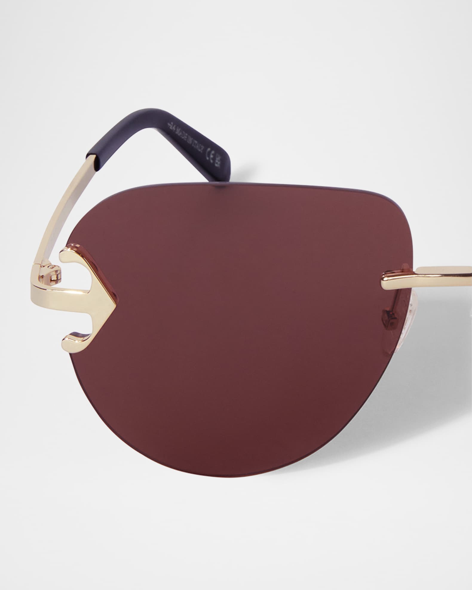 Men's Alexandria Metal Round Sunglasses 1